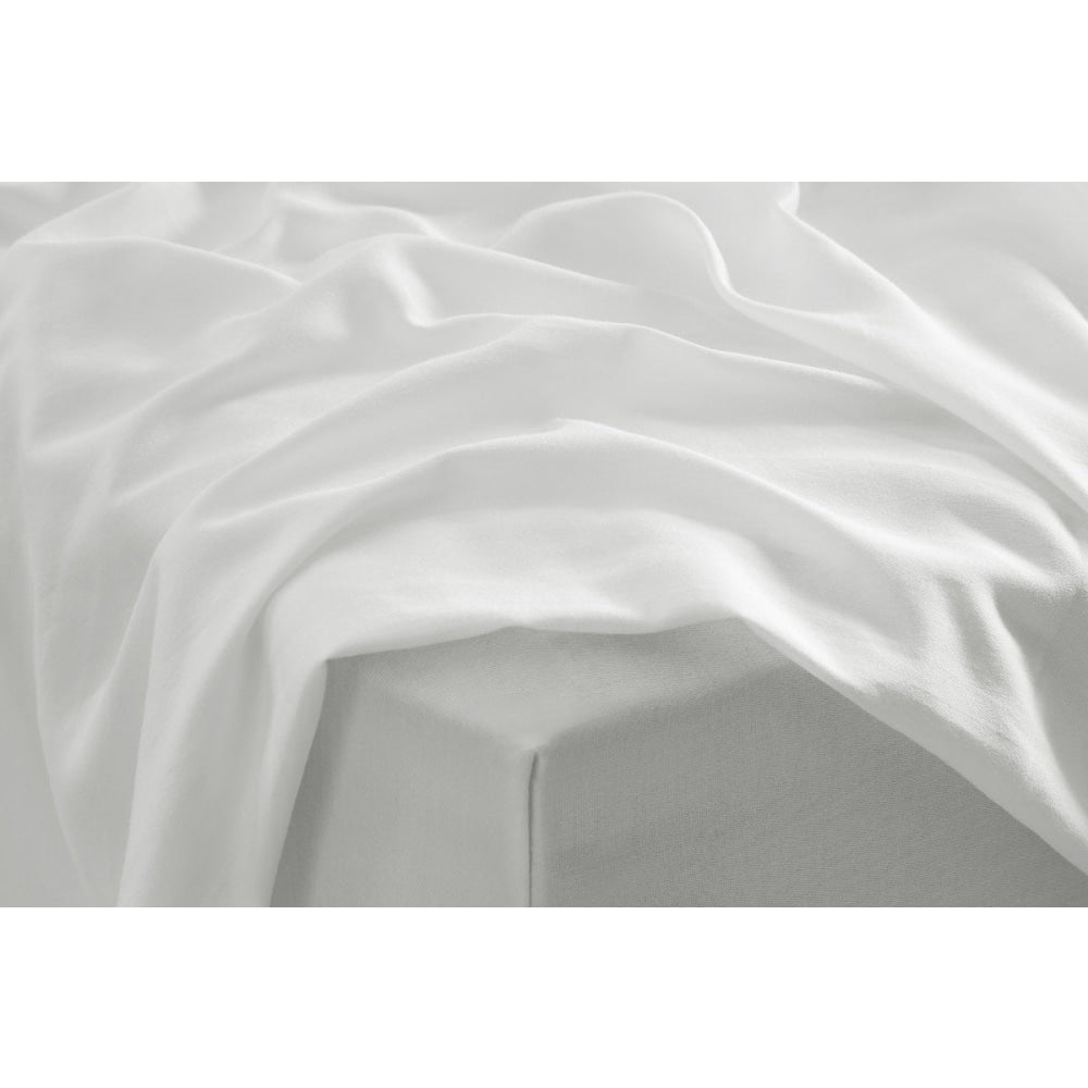 Premium 100% Australian Cotton Bed Sheet Set - Soft & Breathable White Sheets for Queen/King Size Beds - Perfect for Home, Hotel, or Airbnb Comfort