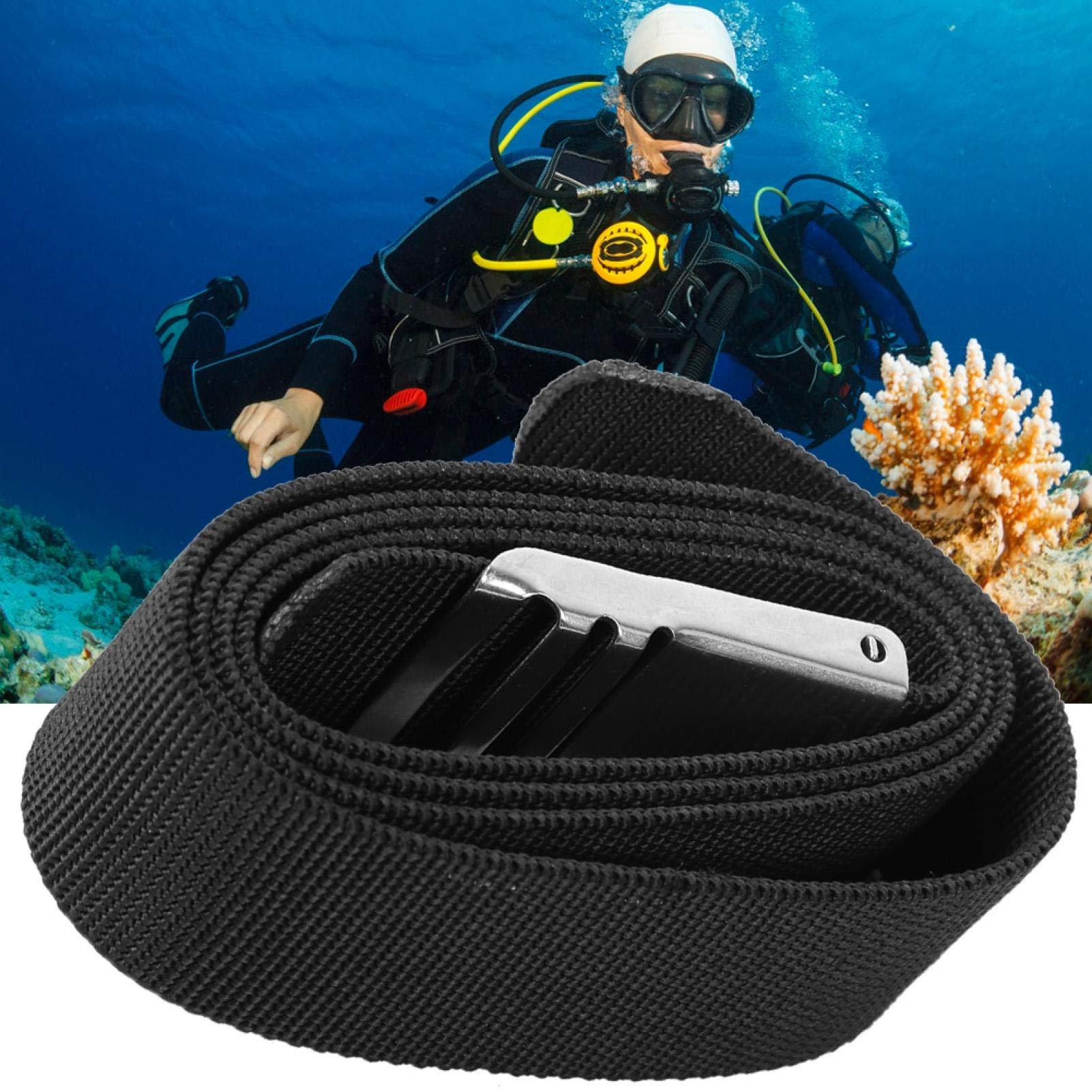 Scuba Diving Weight Belt - Adjustable Quick Release Waist Belt with Stainless Steel Buckle for Scuba Diving, Snorkeling, Kayaking & Water Sports - Perfect for Underwater Exploration and Marine Adventures