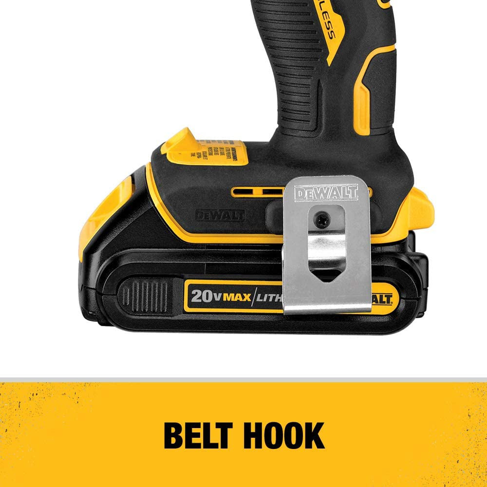 DEWALT 20V MAX* Cordless Drill/Driver Kit, Compact 1/2 Inch (Refurbished with Warranty) - DCD708C2 - Perfect for DIY Projects, Home Repairs & Professional Construction Work