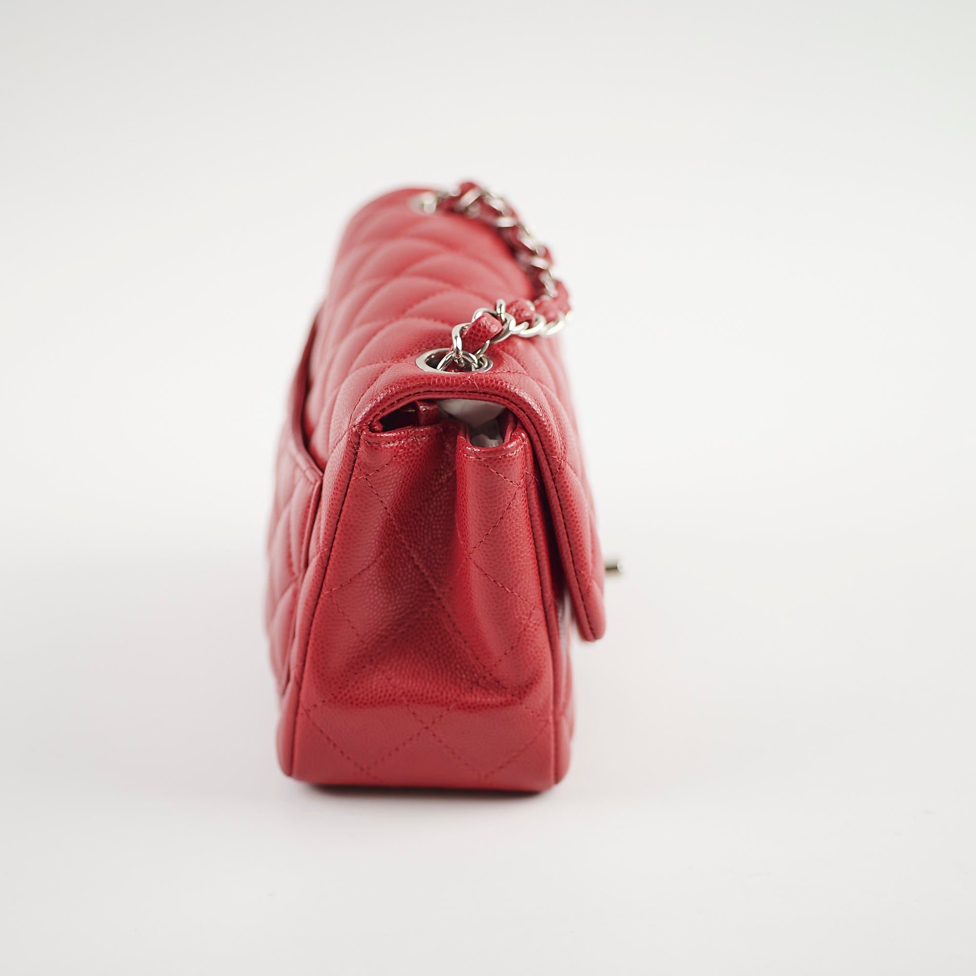 Chanel Mini Square Caviar Leather Red 26 Series Crossbody Bag - Perfect for Evening Parties, Date Nights & Luxury Fashion Accessories