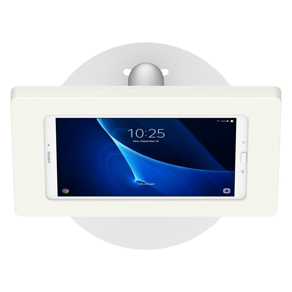 VidaMount White Enclosure & Floor Stand Bundle - Compatible with Samsung Galaxy Tab A 10.1 (2016 Model) - Perfect for Home, Office & Commercial Tablet Displays