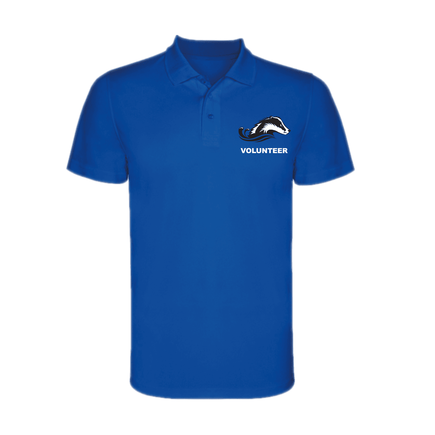 Bromley Swimming Club Volunteer Tech Polo Shirt - Royal Blue Performance Shirt for Swim Team Volunteers & Aquatic Events