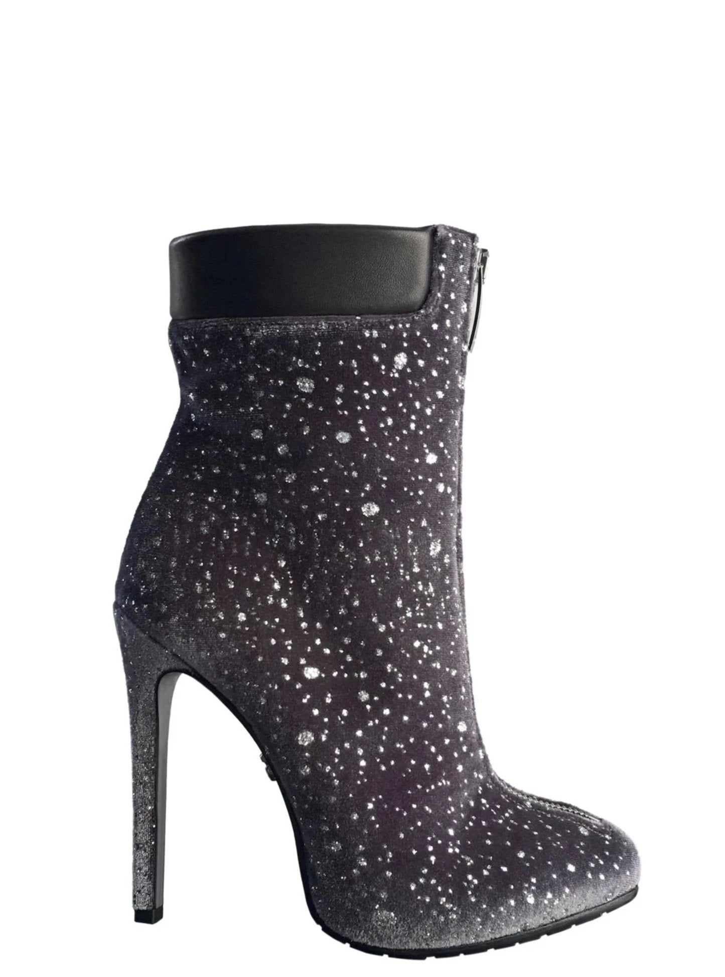 TRAINA Women's Velvet Glitter Ankle Boots - Stylish Winter Fashion Booties for Parties, Holidays & Night Out