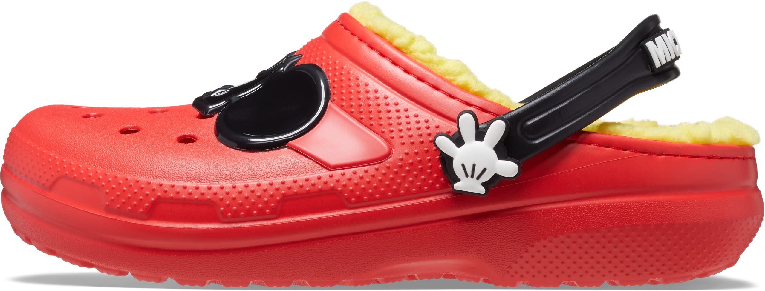 Crocs Unisex-Child Classic Lined Disney Clogs | Mickey & Minnie Mouse Shoes & Slippers | Warm Winter Indoor/Outdoor Kids Footwear for School & Play