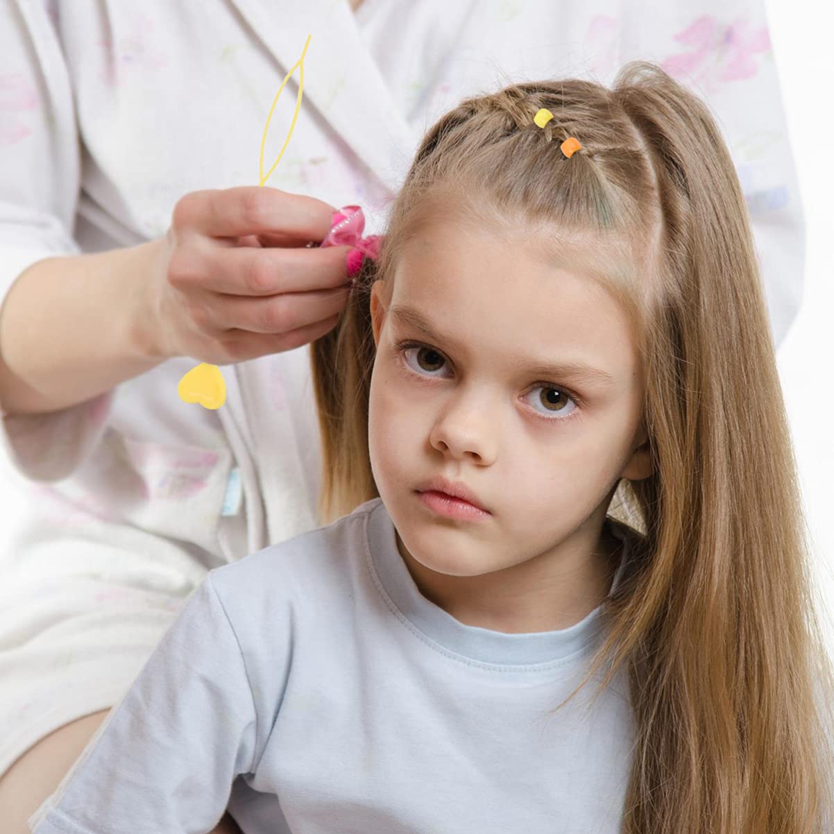 12pcs Girls Hair Accessories Set - Automatic Hair Curler, Dreadlock Tools, Hair Crimper & Braid Needle Maker for Kids - Perfect for Styling, Parties & Daily Hair Care