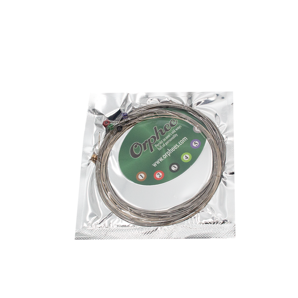 Orphee QE27 Electric Guitar Strings 0.011-0.046 Gauge Set - Premium Nickel Wound for Rock, Blues & Jazz Performance - Perfect for Fender Stratocaster & Gibson Les Paul Guitars