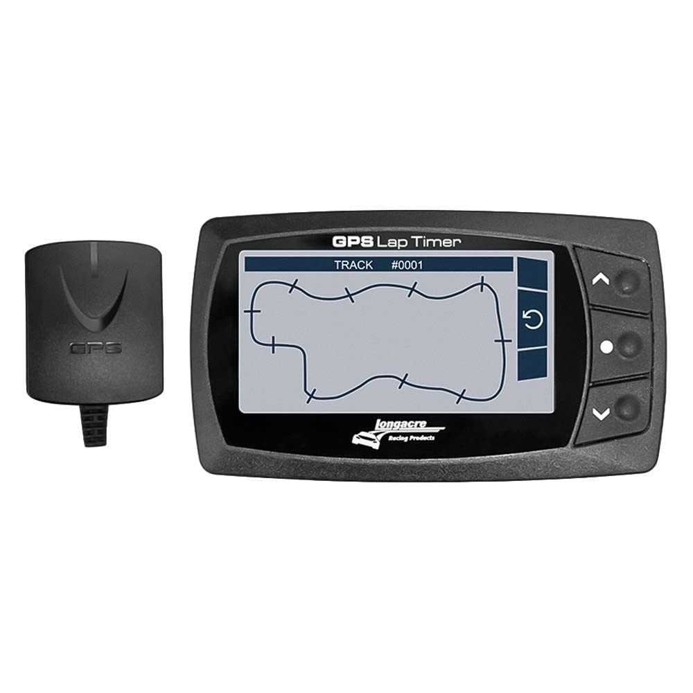 Longacre 52-21730 Hot Lap GPS Triggered In-Car Timer for Racing & Track Days - Precision Lap Timing Device for Motorsports & Performance Driving