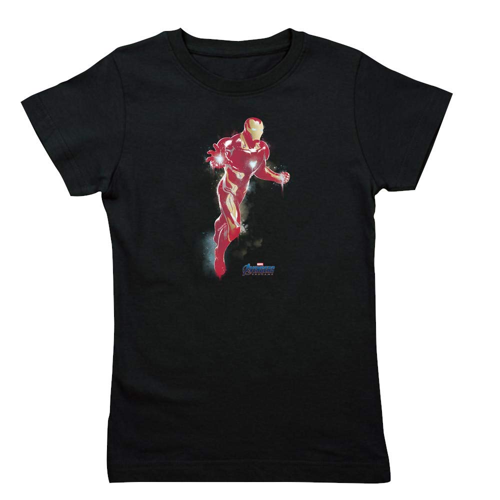 Iron Man Graphic T-Shirt for Girls - Slim Fit Marvel Superhero Tee | Perfect for Cosplay, School & Casual Wear