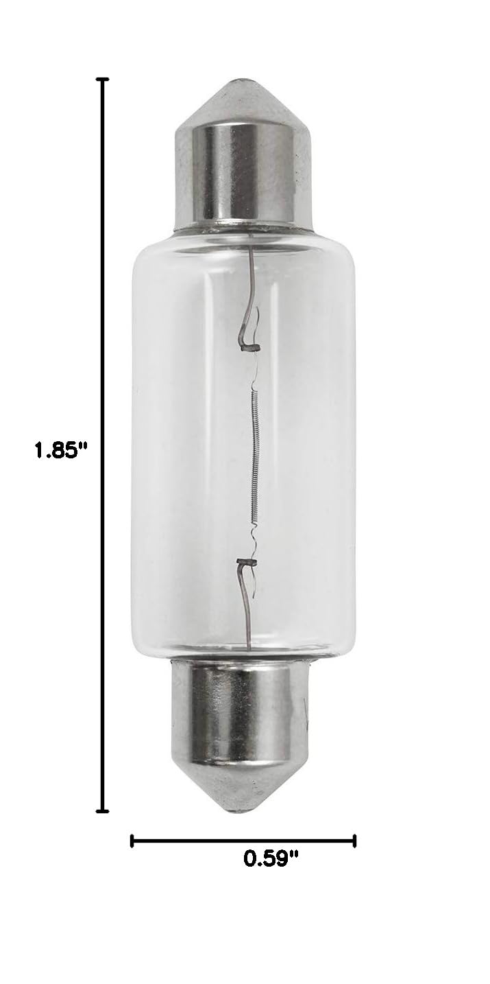 12V 18W Norman Lamps 577X Festoon Bulb - Marine, RV & Automotive Interior Light Bulbs for Boat Cabin, Camper Van, Car Dome Lighting