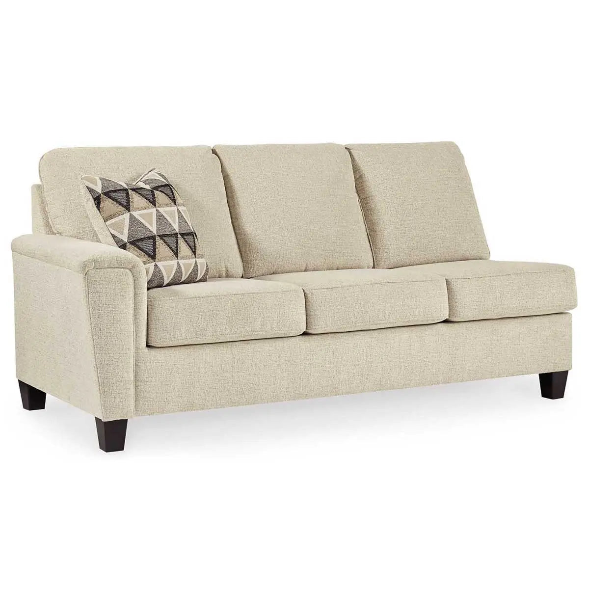 Abinger 2-Piece Sectional Sofa with Chaise Lounge in Natural Fabric - Modern L-Shaped Couch for Living Room, Family Room & Apartment