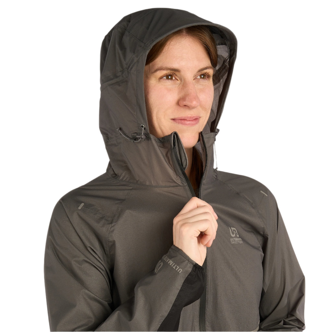 Ultimate Direction Women's Ultra Jacket - Lightweight Waterproof Running Jacket for Hiking & Outdoor Adventures