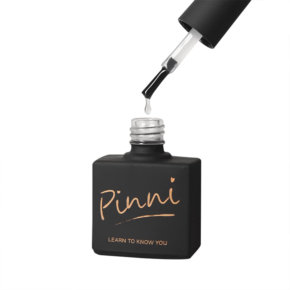 PINNI Strength Top Coat Gel Nail Polish 12ML - No Wipe High Gloss Top Coat with Steel-like Finish | Lasts 30 Days | Soak-off UV LED Semi-permanent Manicure & Pedicure | Perfect for Nail Art & Salon Use | Ideal for Daily Wear, Special Occasions & Professional Nail Services