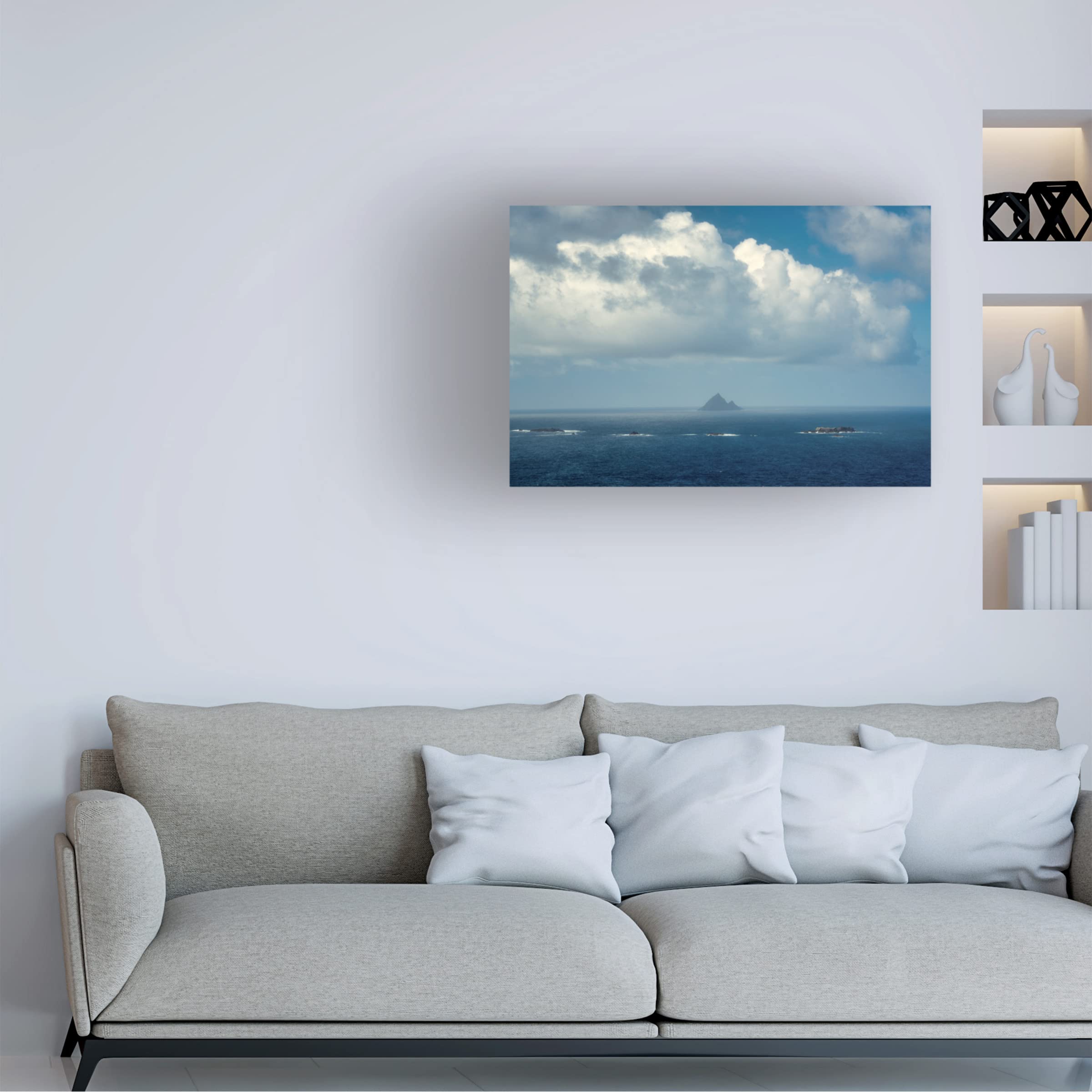 Dennis Frates 'Rock Formation 1' Canvas Wall Art Print - Modern Landscape Painting for Home & Office Decor | Perfect for Living Room, Bedroom or Office Wall Decor