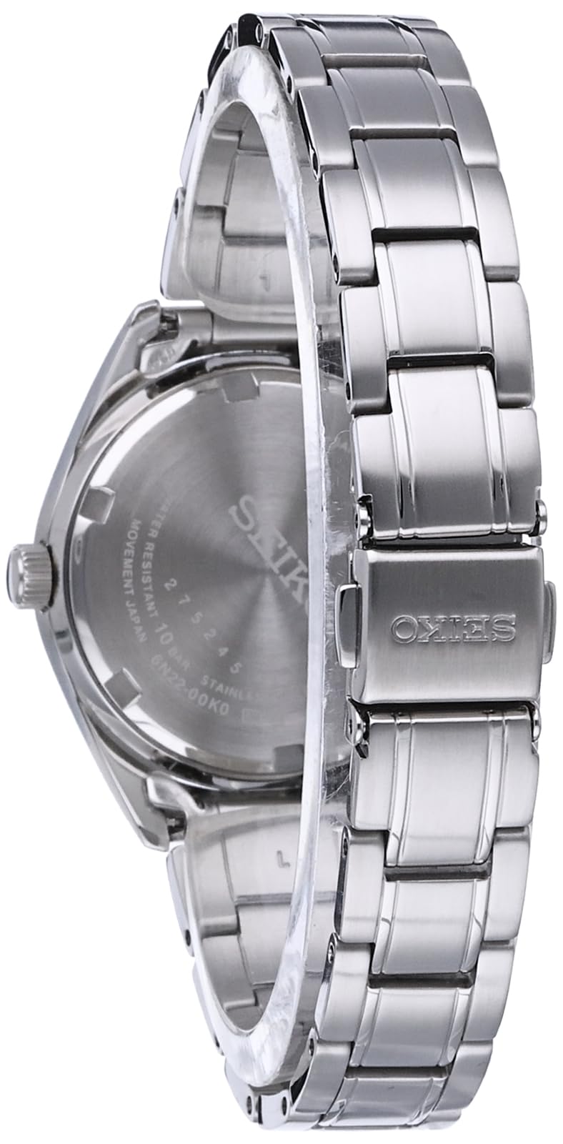 SEIKO Women's Stainless Steel Watch with Date Calendar - 100m Water Resistant, Elegant & Durable for Everyday Wear, Swimming & Outdoor Activities