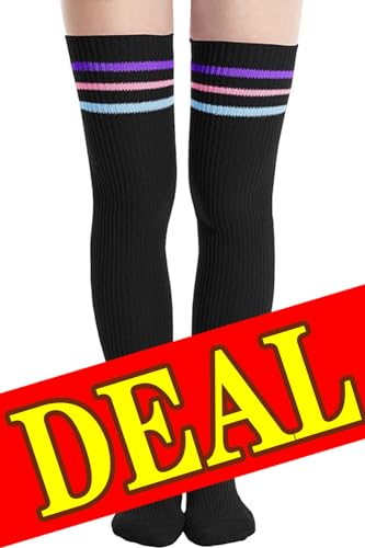 Black, Rainbow Stripes