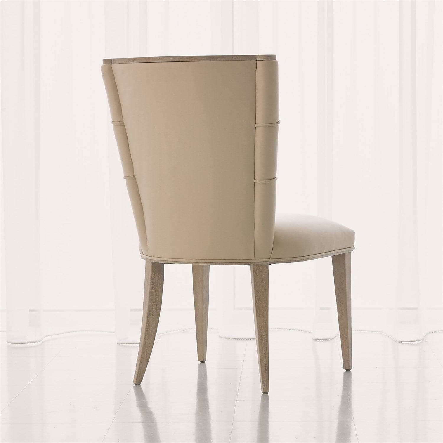 Adelaide Side Chair - Modern Wooden Dining Chair with Upholstered Seat - Perfect for Kitchen, Dining Room, and Office Use