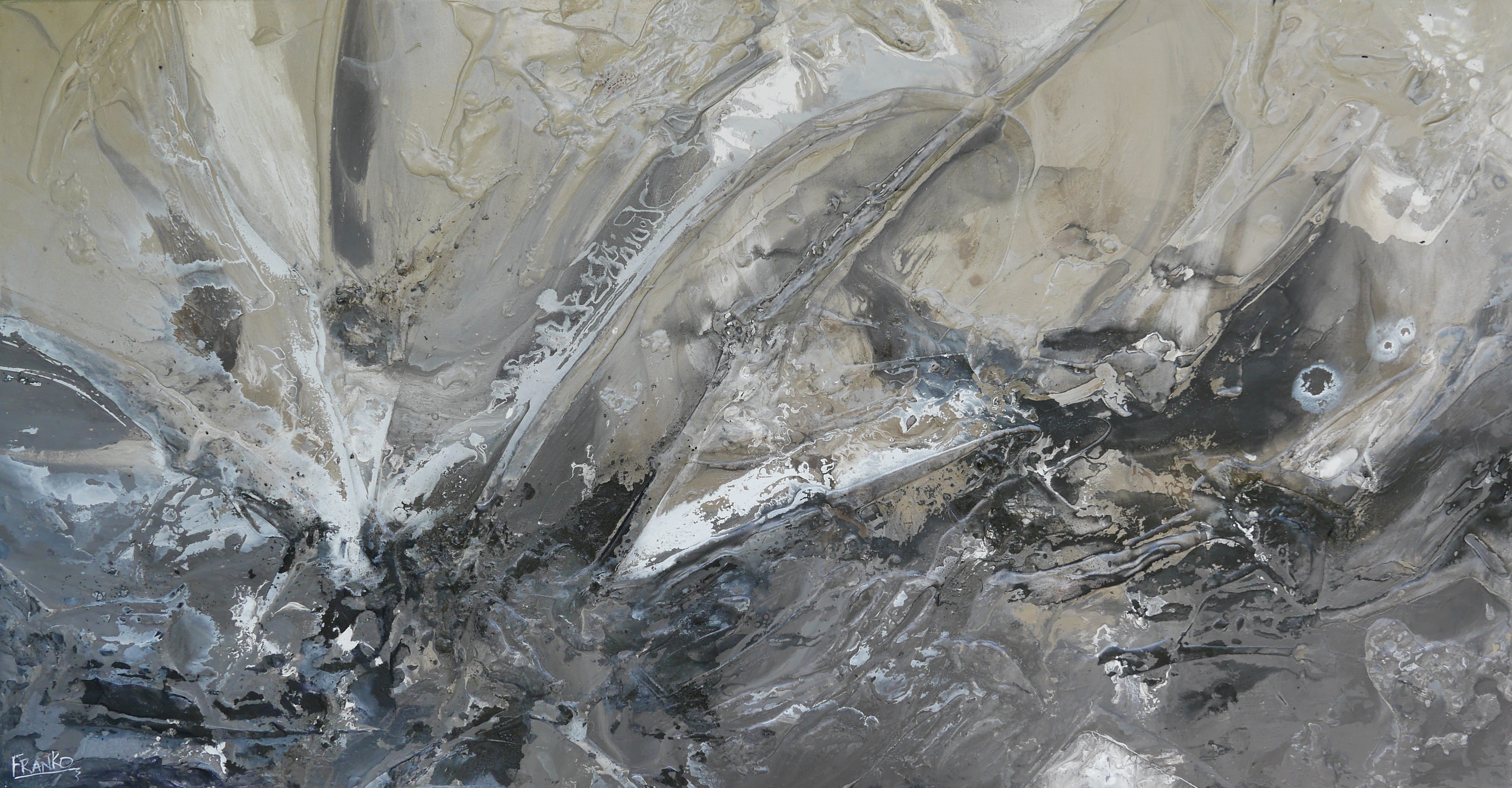 Raw Coffee 190cm x 100cm Textured Abstract Canvas Art - Modern Wall Decor for Living Room, Bedroom & Office