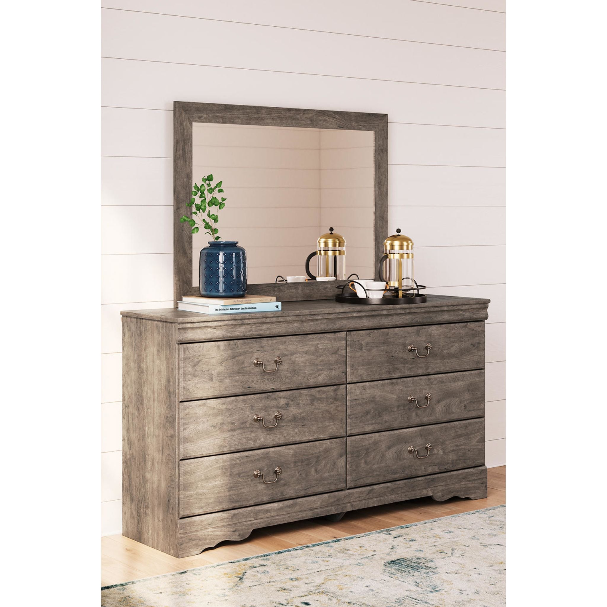 Bayzor 5-Piece Twin Bedroom Set in Gray - Modern Bed Frame, Nightstand & Dresser for Small Spaces | Perfect for Kids Rooms, Guest Bedrooms & Apartments