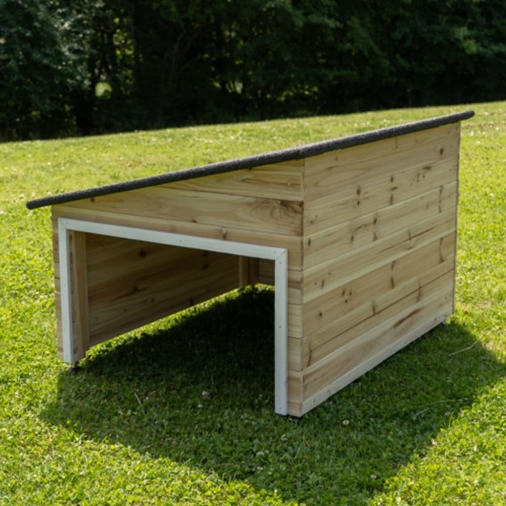 Alpine 25x25x20 Inch Lawn Mower Storage Shed - Weatherproof Outdoor Garden Tool Organizer for Mowers, Trimmers & Equipment - Perfect for Backyard, Garage & Patio Storage