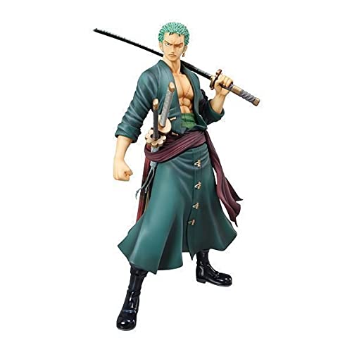 ONE Piece Roronoa Zoro PVC Action Figure - Anime Collectible Statue for Desktop Decoration | Perfect Gift for Anime Fans | Display for Home, Office & Gaming Setup