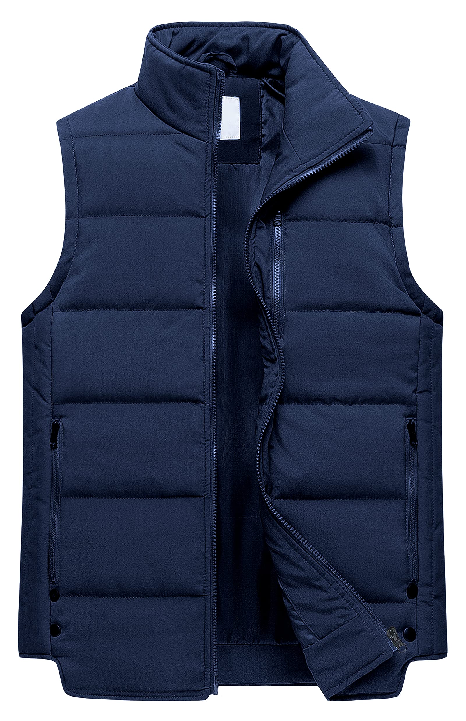 Chrisuno Women's Puffer Vest - Stand Collar Quilted Waistcoat for Skiing, Hiking & Outdoor Activities | Lightweight Winter Jacket for Casual Wear & Cold Weather