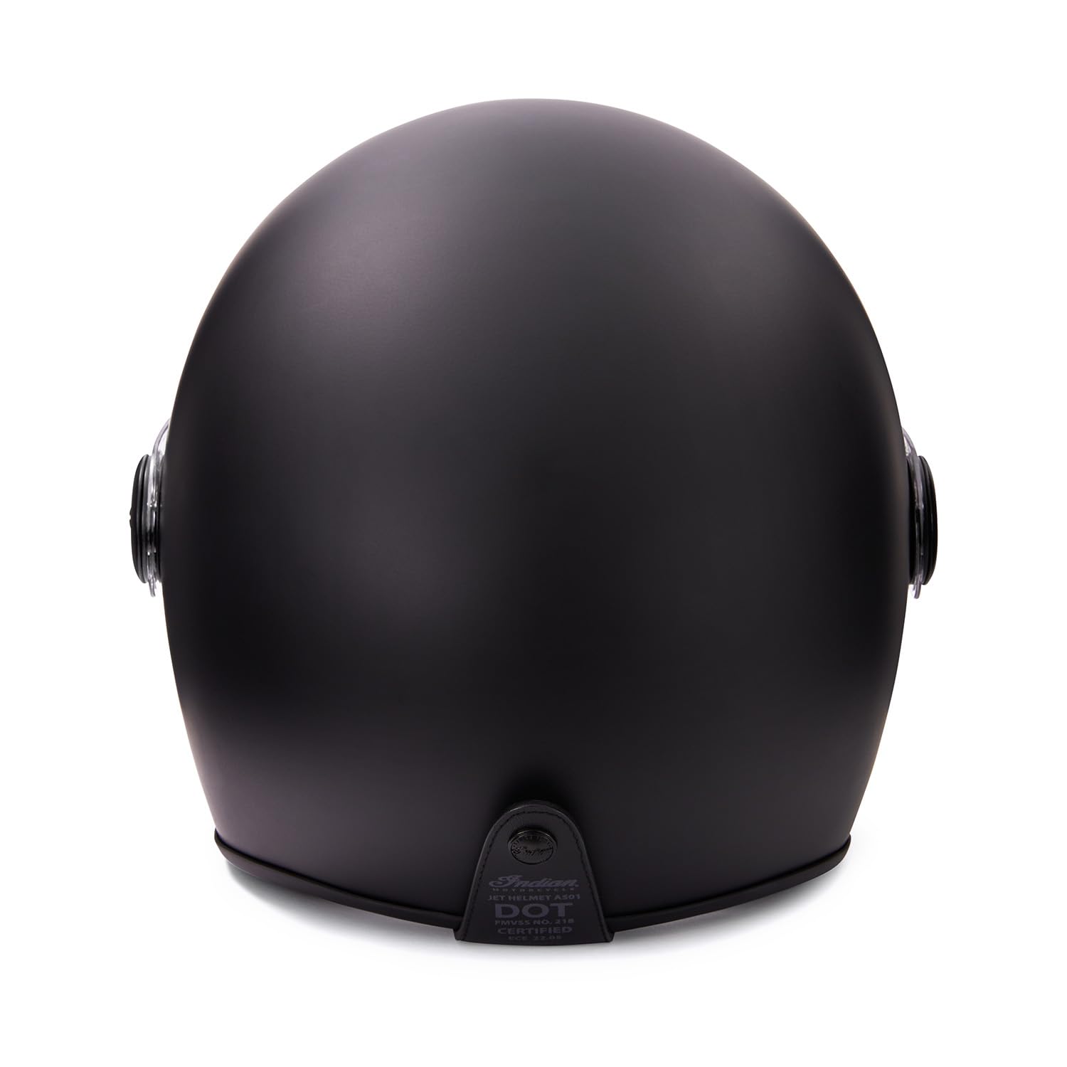 Indian Motorcycle Unisex Matte Jet Helmet - DOT Approved Full Face Motorcycle Helmet for Men & Women, Black - Perfect for Cruiser, Touring & Street Riding