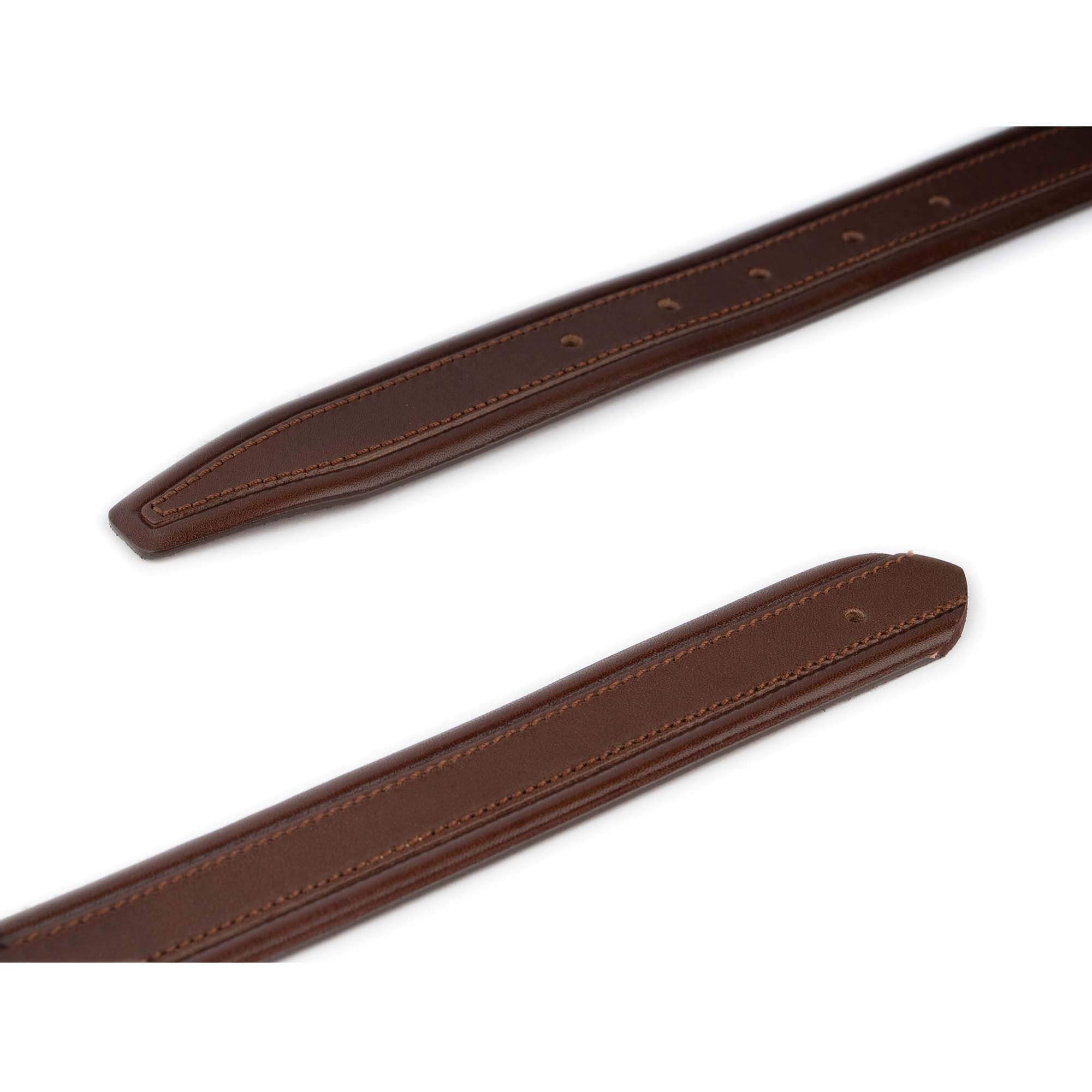 Genuine Leather Cognac Belt Strap for Cartier Buckles - Hand-Stitched, Adjustable, Classic Style | Perfect for Formal Wear, Business Attire & Special Occasions