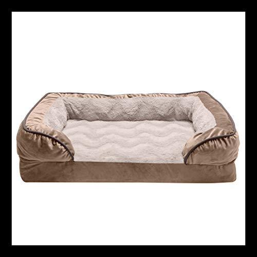 Sofa - Plush & Velvet Waves (Brownstone)