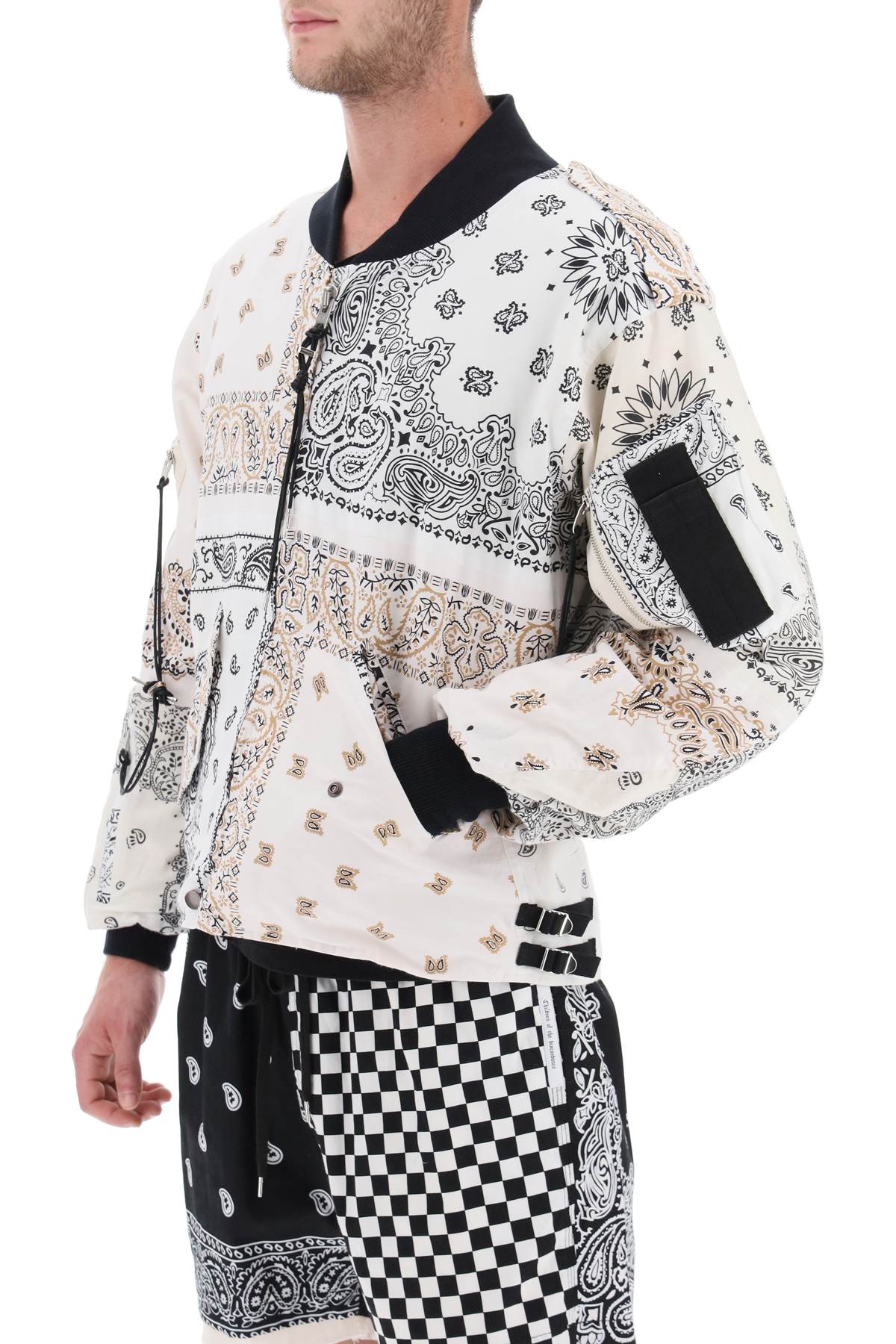 Children of the Discordance Bandana Print Bomber Jacket - Stylish Streetwear for Urban Fashion & Casual Outfits