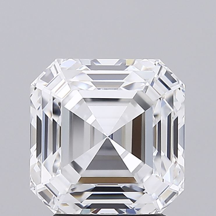 3.04 Carat Asscher Cut Lab Grown Diamond - Certified Eco-Friendly Engagement Ring Stone for Wedding & Anniversary Jewelry