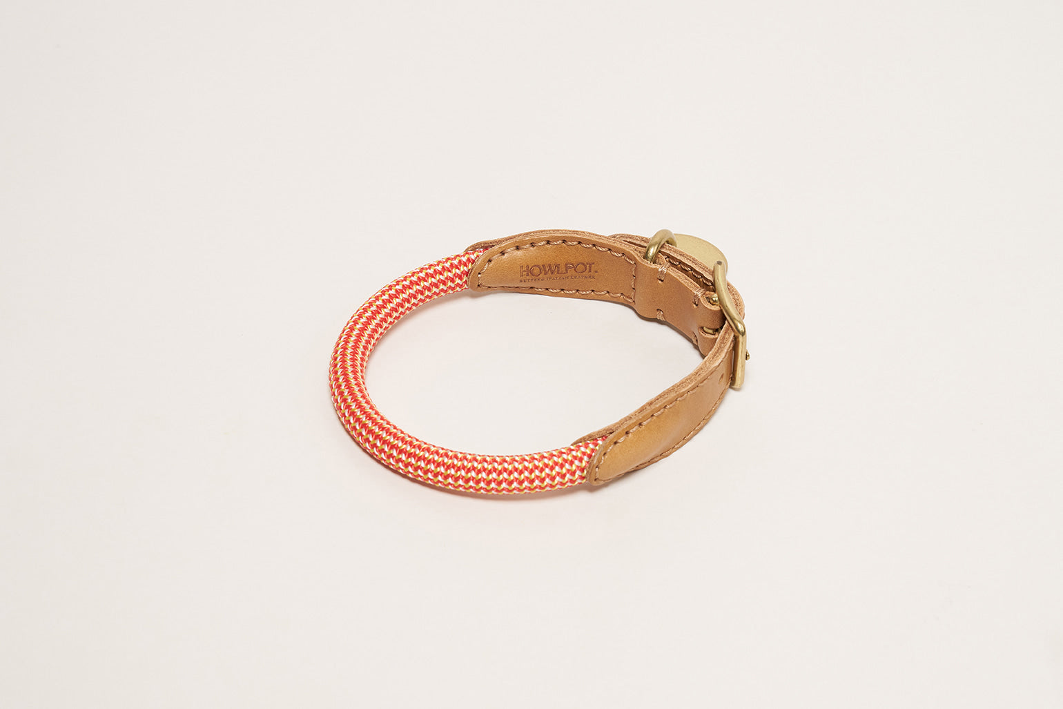 Premium Rope Dog Collar - Durable & Adjustable Cherry Twizzle Design for Medium to Large Dogs | Perfect for Training, Walking & Outdoor Adventures