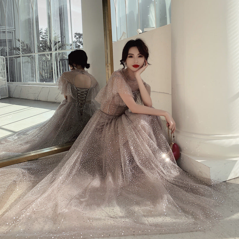 Sparkly A-Line Tulle Prom Dress - Elegant Long Evening Gown for Formal Events | Perfect for Homecoming, Prom Night & Special Occasions