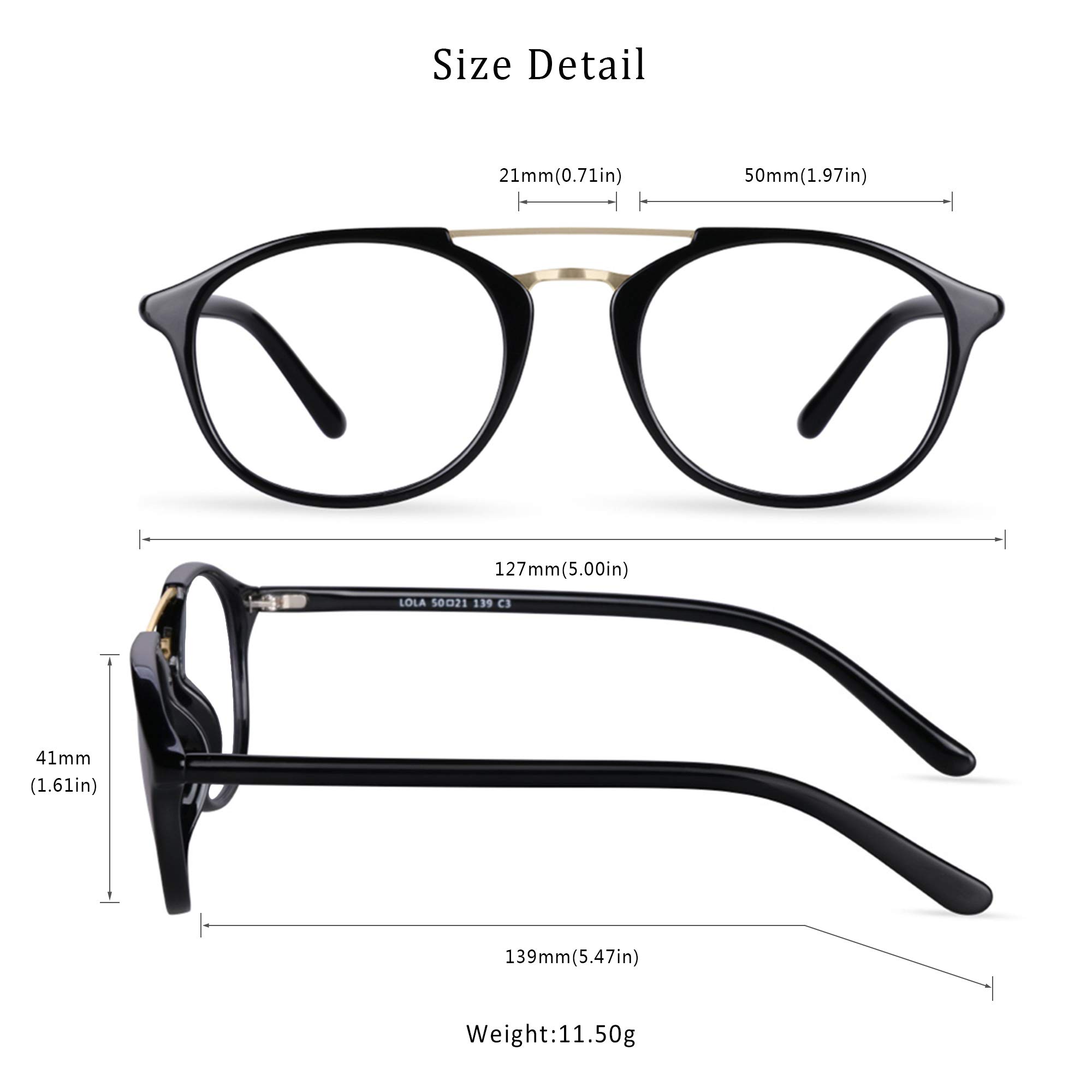 LifeArt Blue Light Blocking Glasses - Anti Eyestrain Computer & Gaming Glasses for Women & Men - Anti Glare Reading & TV Glasses (Black, 3.50 Magnification) - Perfect for Office Work, Gaming & Screen Time