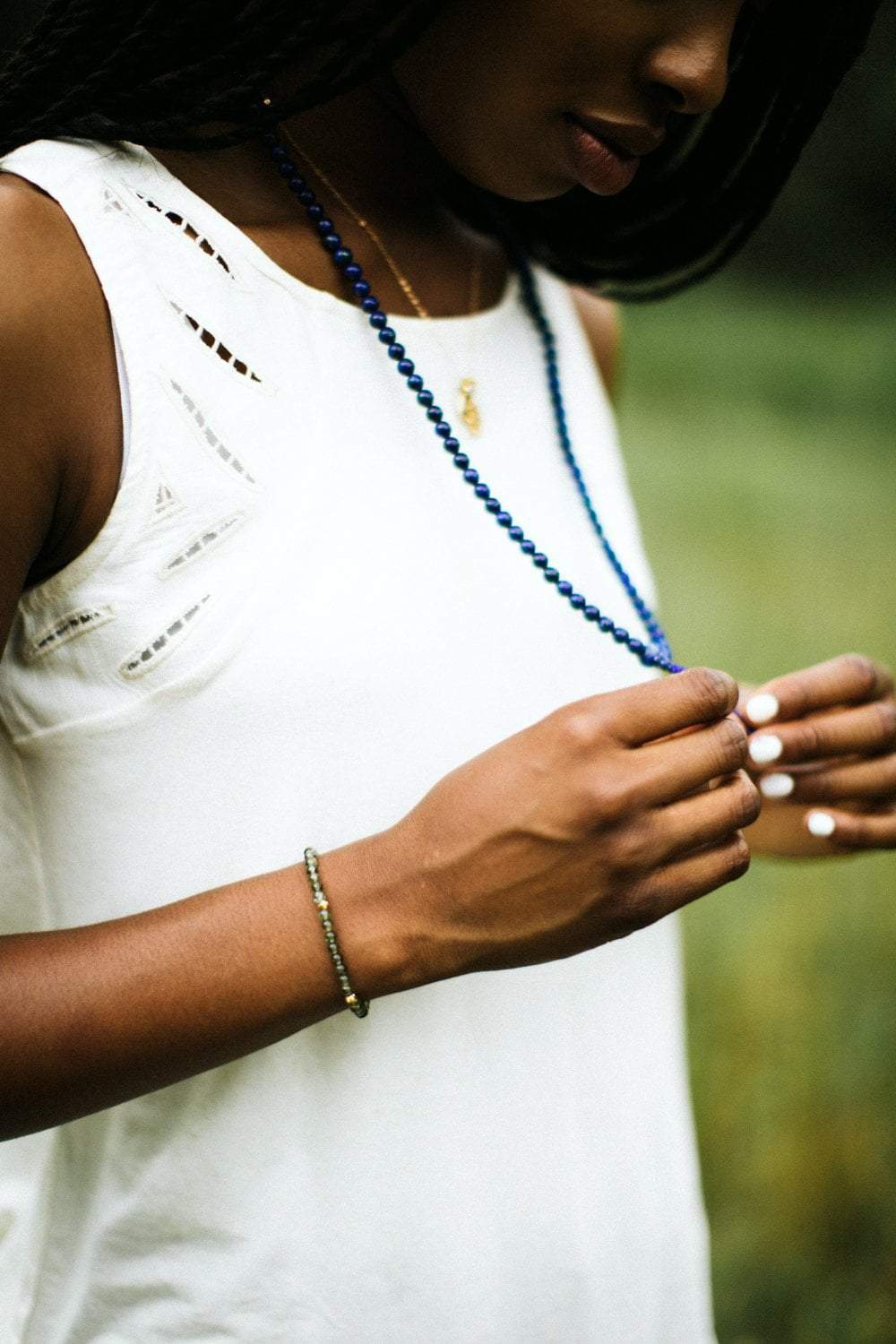 Green Apatite Stackable Bracelet for Women - Healing Crystal Jewelry for Positive Energy & Chakra Balancing - Perfect for Yoga, Meditation & Everyday Wear