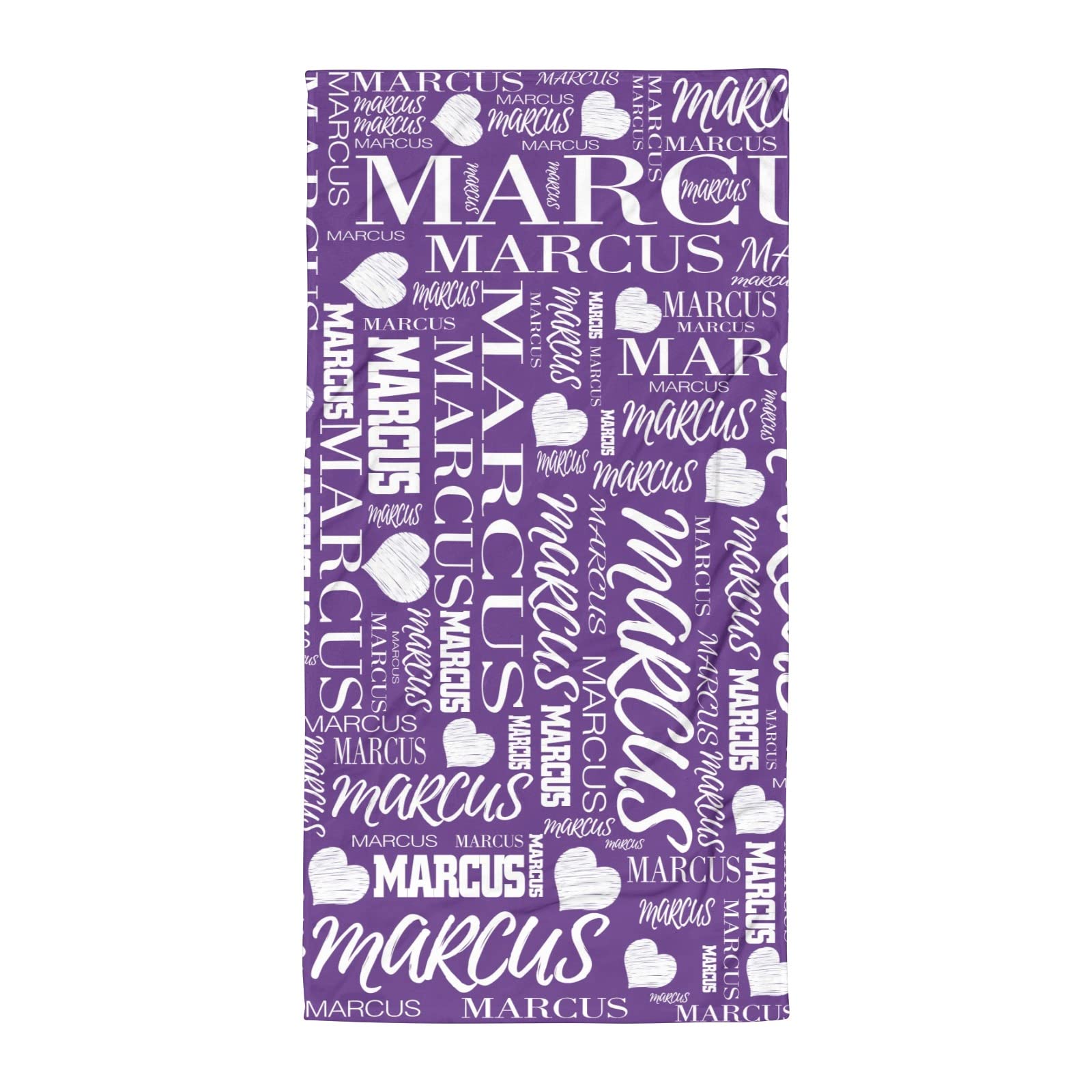 Personalized Beach Towels with Names - Custom Microfiber Travel, Pool & Bath Towels for Kids, Adults, Boys & Girls (Purple) - Perfect for Summer Vacations, Beach Trips & Poolside Relaxation