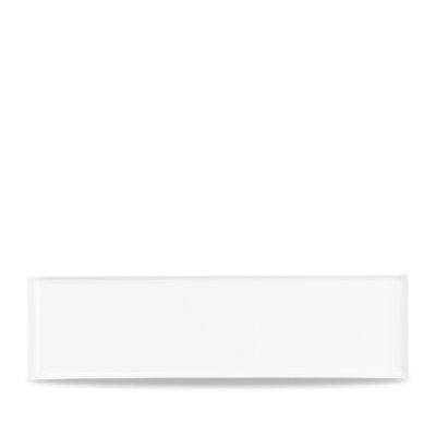 Churchill Alchemy Melamine 22x6 Inch Rectangle Buffet Serving Tray - White (4-Pack) | Durable & Stylish for Catering, Restaurants & Home Entertaining