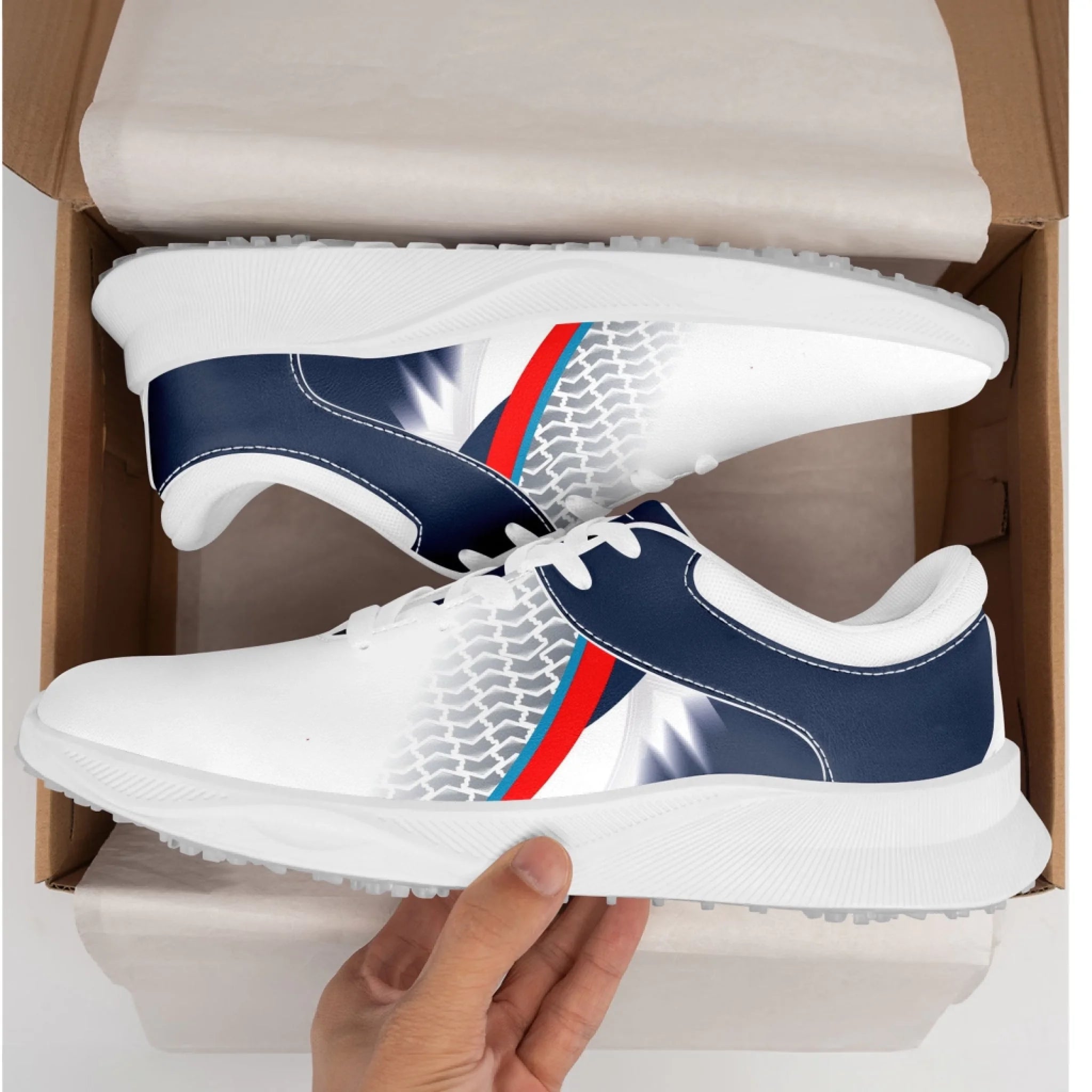 Custom Golf Performance Sneakers for Men & Women - Personalized Durable Athletic Shoes for POD Resellers - Lightweight Comfort Walking & Running Shoes for Golf, Gym, and Casual Wear (FN062 25020099 3)