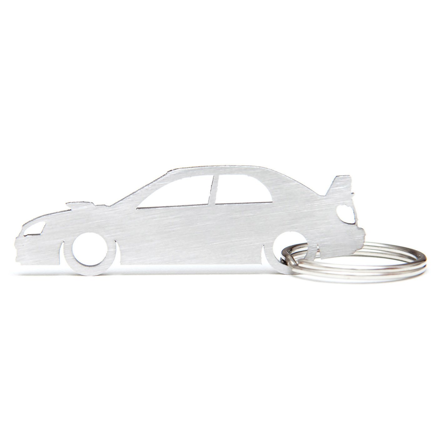Custom Silhouette Keychain Keyring for Subaru Impreza WRX STI GD Models - Perfect for Car Enthusiasts & Daily Key Organization