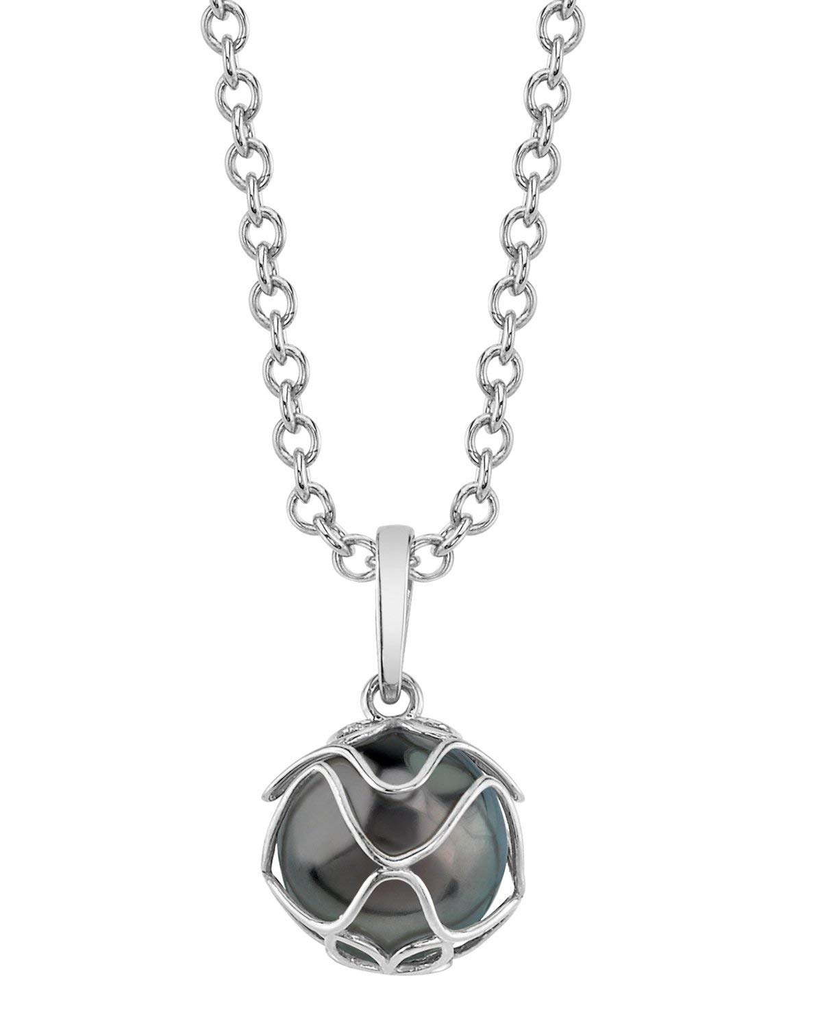 14K Gold Tahitian South Sea Pearl Pendant Necklace for Women - Elegant Cultured Pearl Jewelry Gift for Anniversary, Birthday & Special Occasions