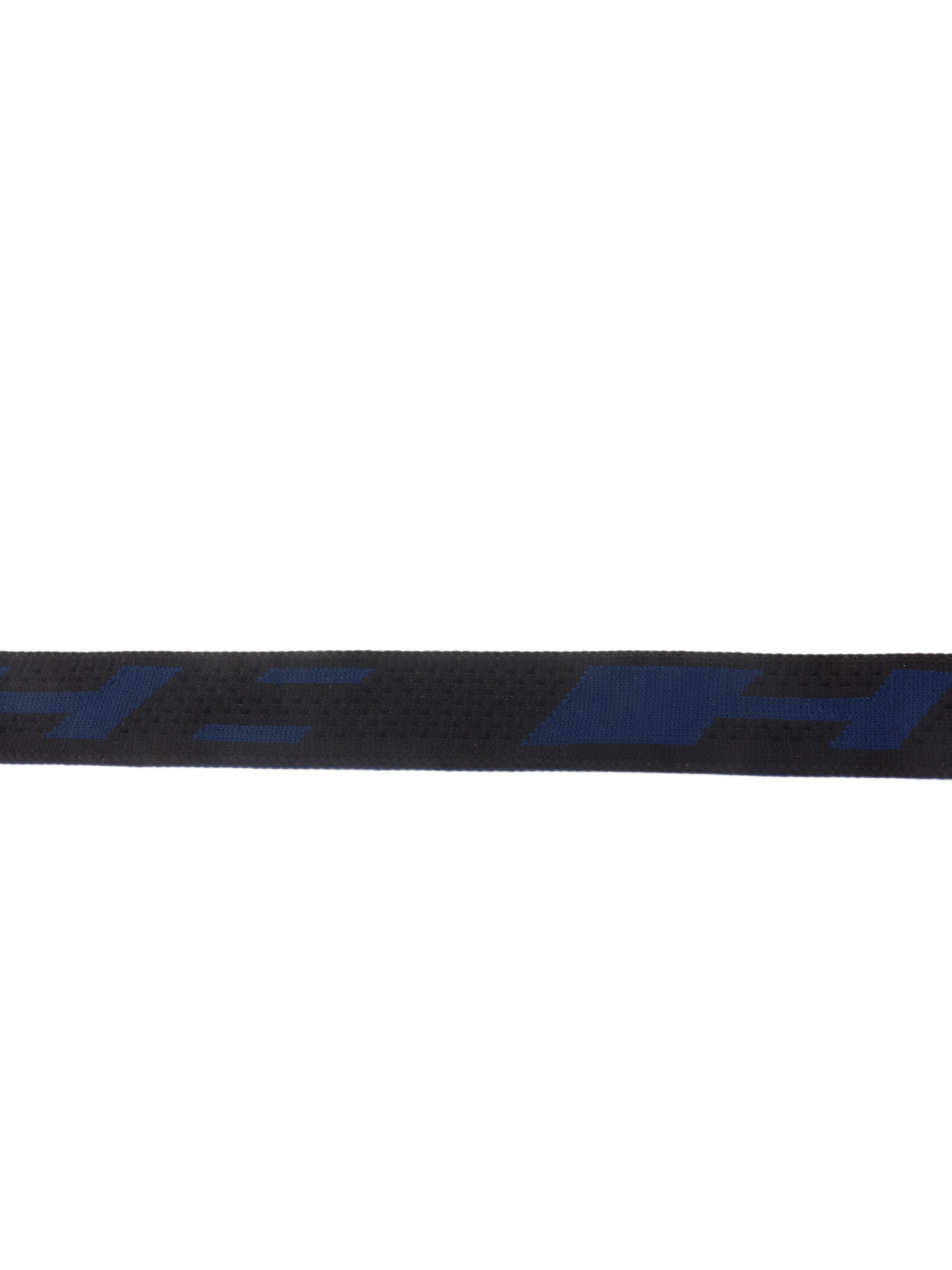 Hermes H Stripe Blue & Black Sprint Band Belt for Men & Women | Stylish Adjustable Waist Belt for Casual & Formal Outfits | Perfect for Office, Parties & Everyday Wear