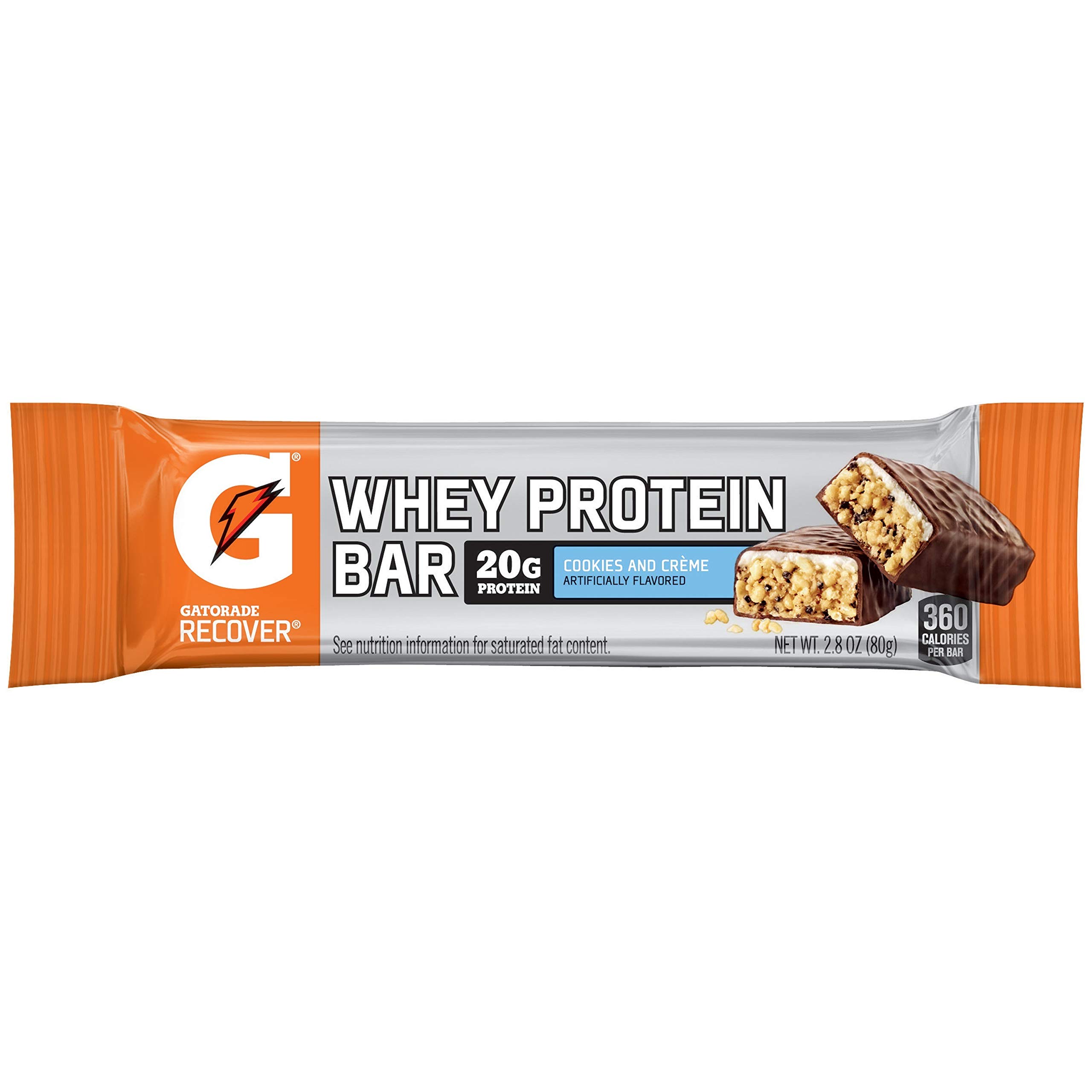 Gatorade Whey Protein Bar - Cookies & Creme for Post-Workout Recovery