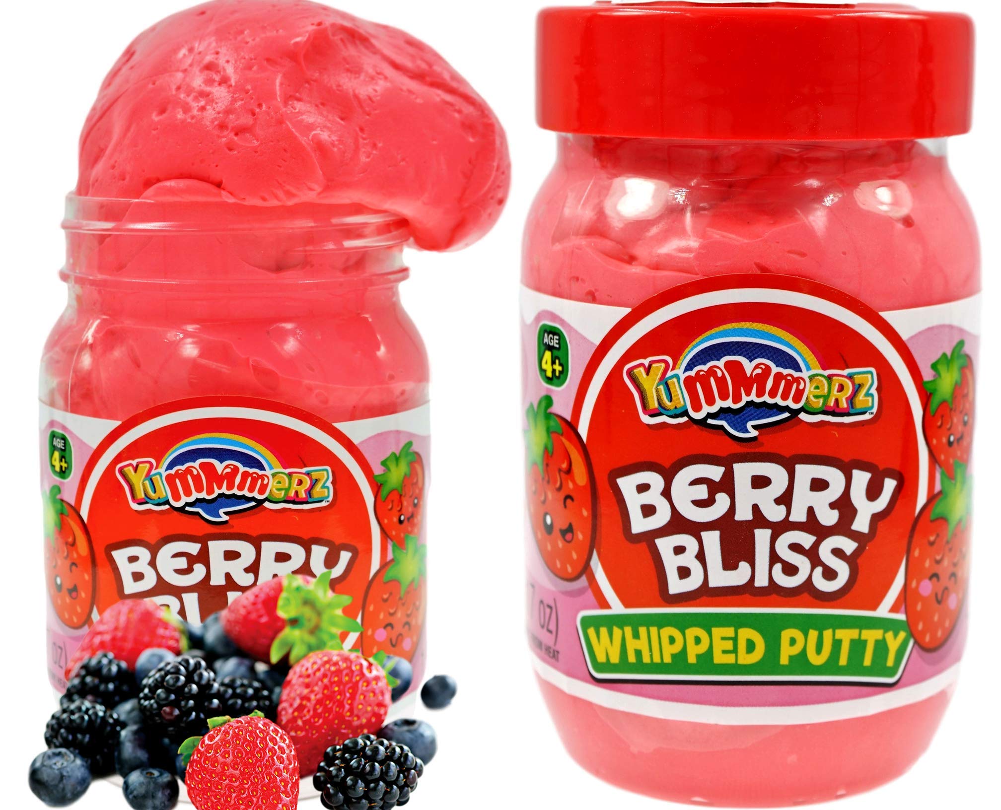 JA-RU Strawberry Scented Sensory Putty for Kids - Stretchy & Squishy ASMR Slime Toy for Stress Relief, Therapy, and Party Favors | Fun Sensory Play for Autism, ADHD & Anxiety Relief | Perfect for Birthday Gifts, Classroom Activities & Relaxation