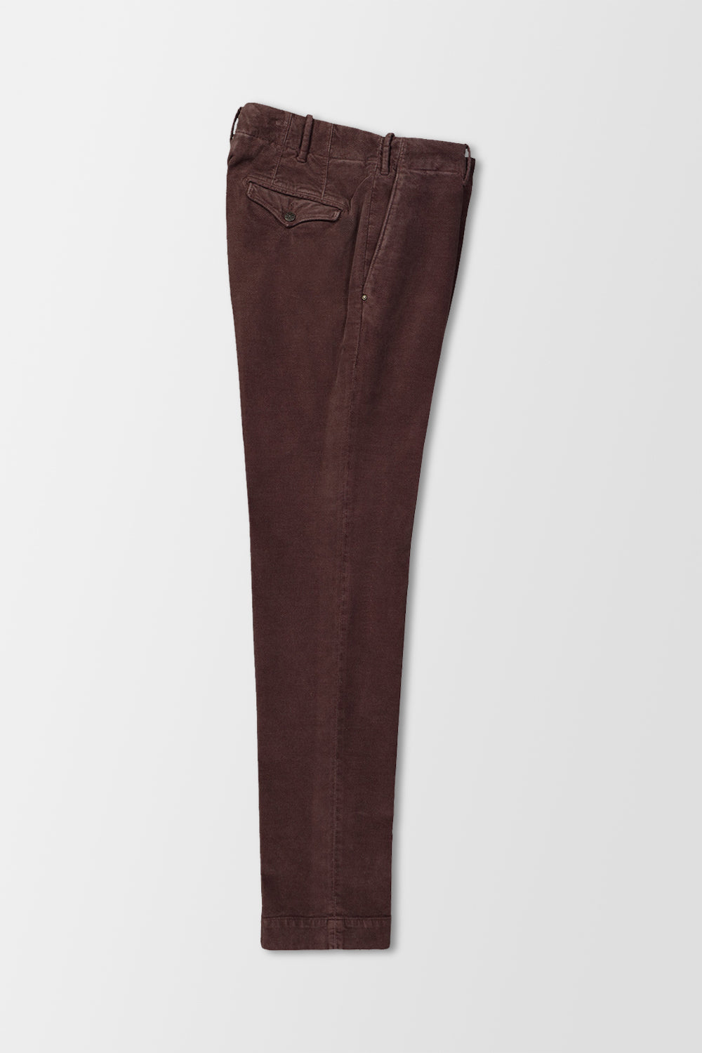 Incotex Burgundy Men's Dress Pants - Slim Fit Comfortable Business Casual Trousers for Office & Formal Wear