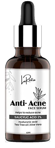 La Rostro Salicylic Acid Face Serum for Acne & Blackheads with Tea Tree Oil (40ml) + Vitamin C Face Wash (100ml) + Bio Neem & Tea Tree Foaming Face Wash (160ml) - Acne Treatment Skincare Set for Oily & Combination Skin - Perfect for Daily Cleansing & Blemish Control