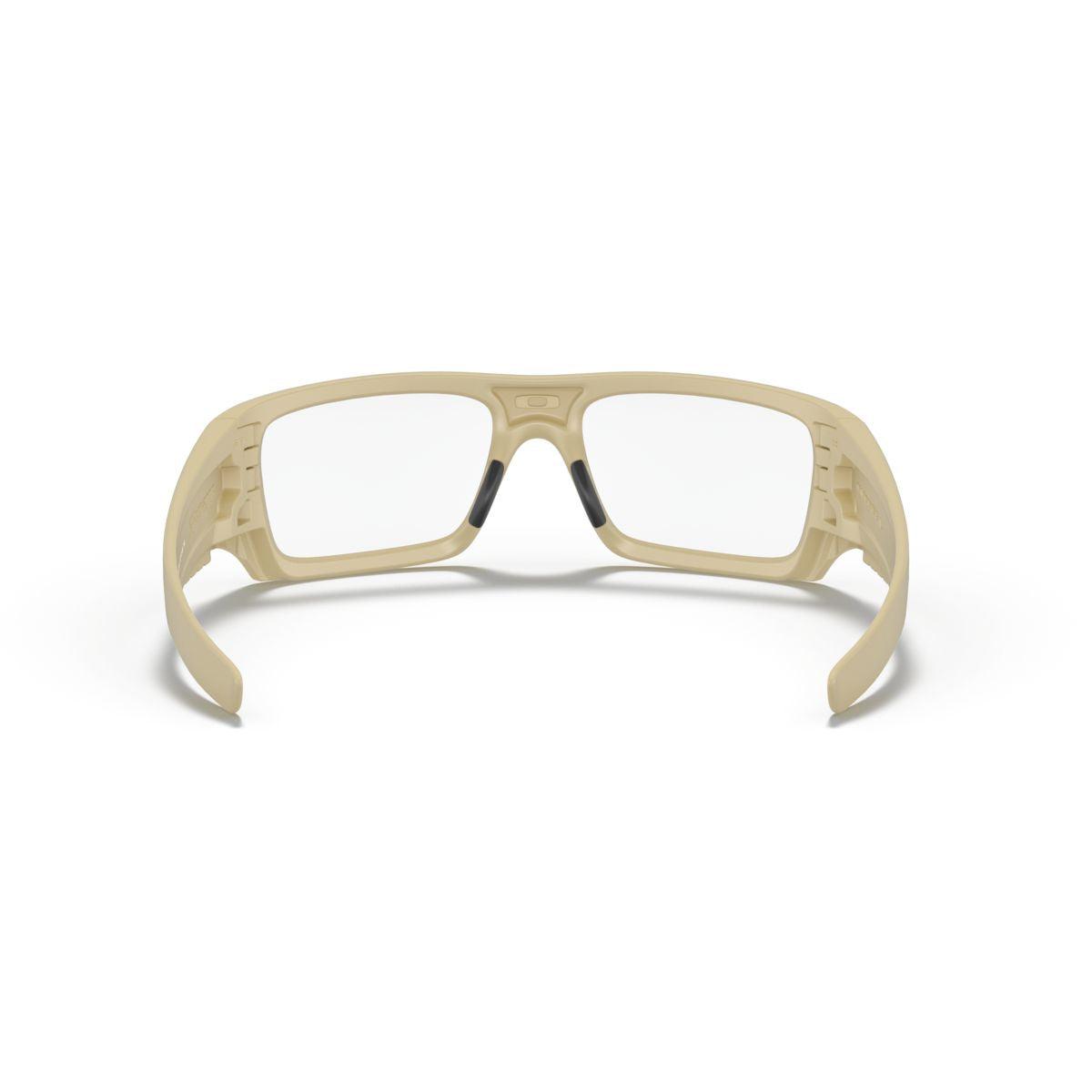 Oakley SI Ballistic Det Cord Sunglasses - Desert Tan/Clear Lens - Military & Tactical Eyewear for Outdoor Sports & Adventure - Model 0OO9253 925317