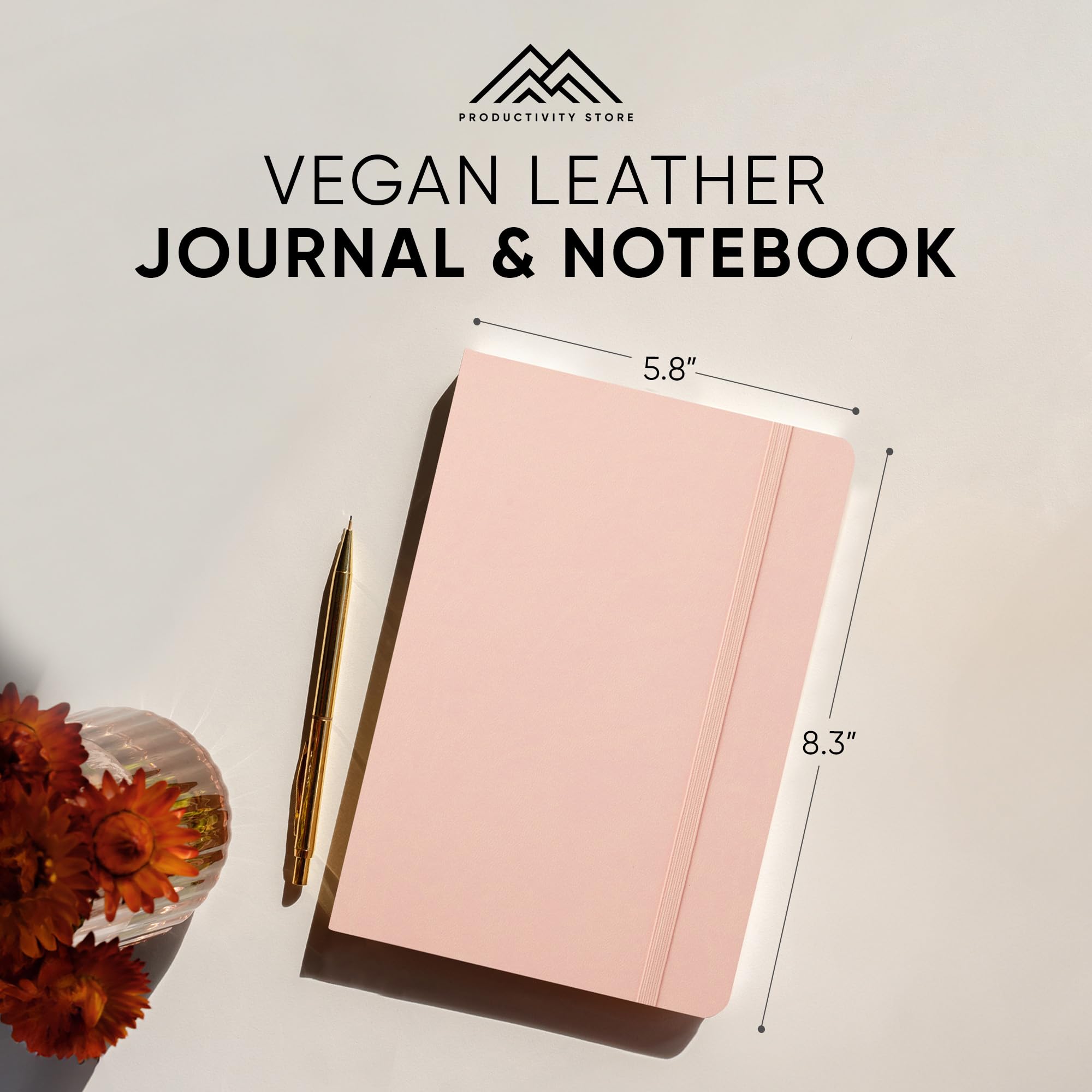 Premium Vegan Leather Notebook & Journal - A5 5