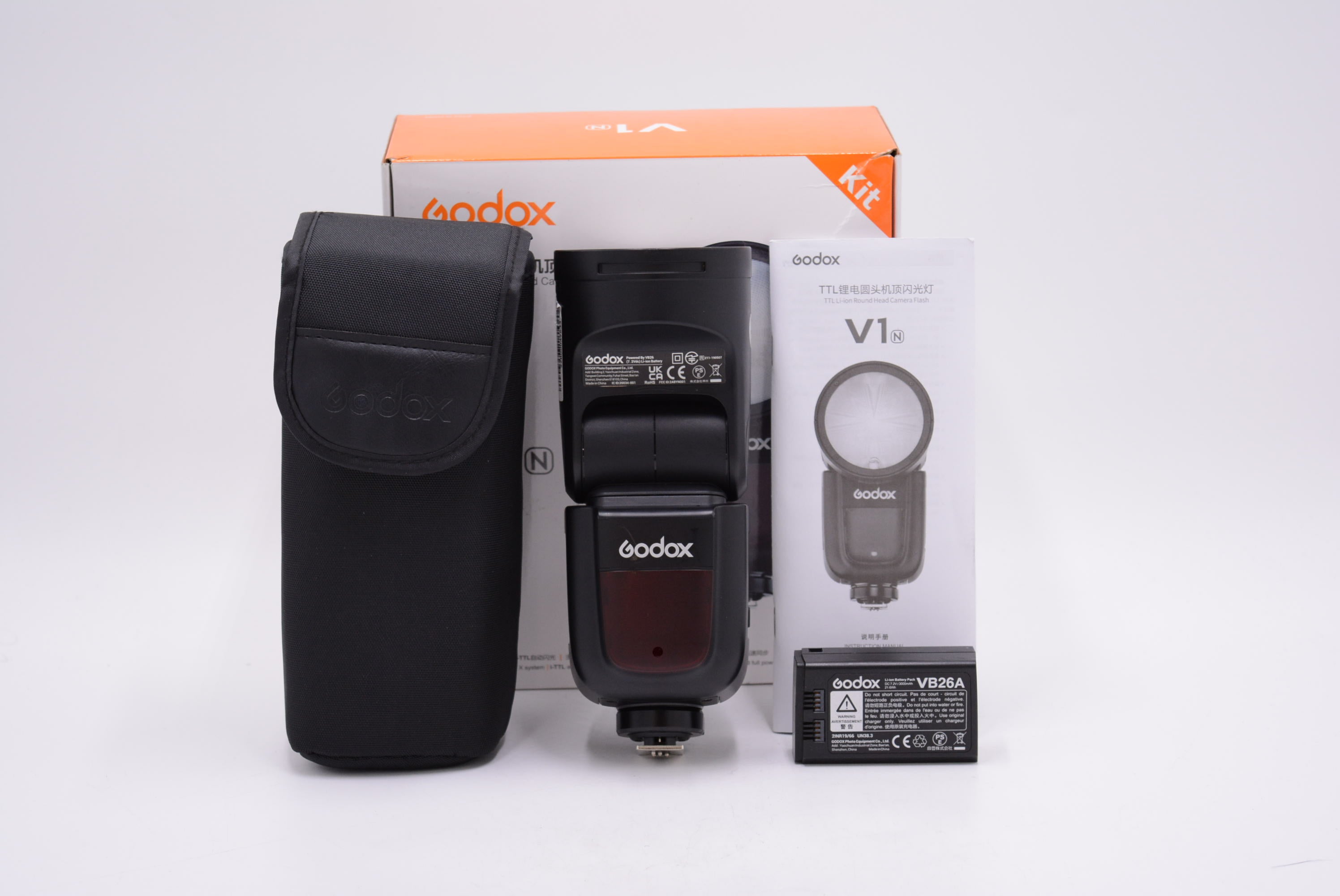 Godox V1N TTL Speedlight Flash for Nikon DSLR & Mirrorless Cameras | 76Ws Power, Round Head, HSS, 1/8000s Sync | Perfect for Wedding, Portrait & Event Photography