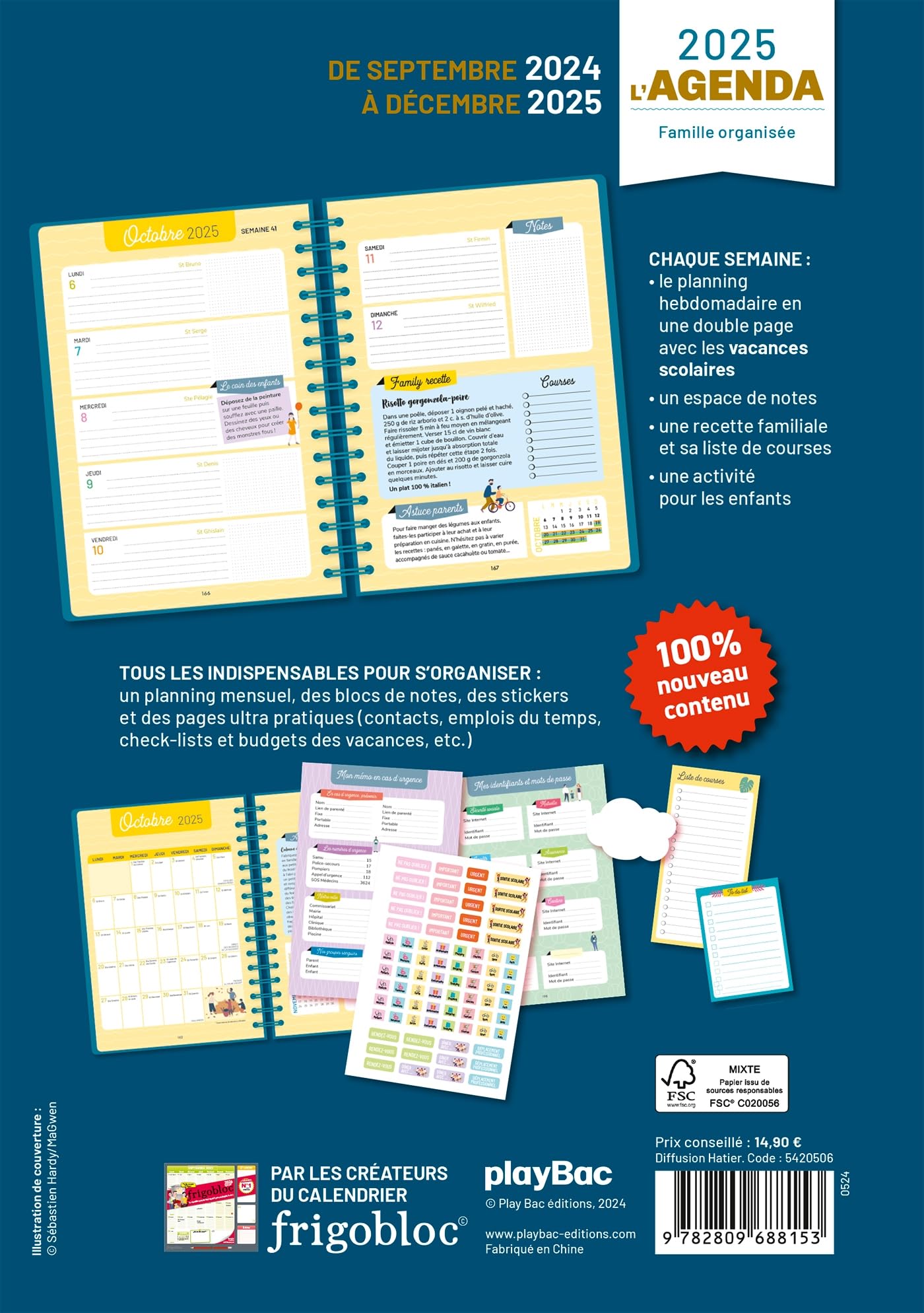 Family Organizer Planner 2025 - 16-Month Weekly & Monthly Calendar (September 2024 - December 2025) | Perfect for Busy Parents, Work-Life Balance & Home Management