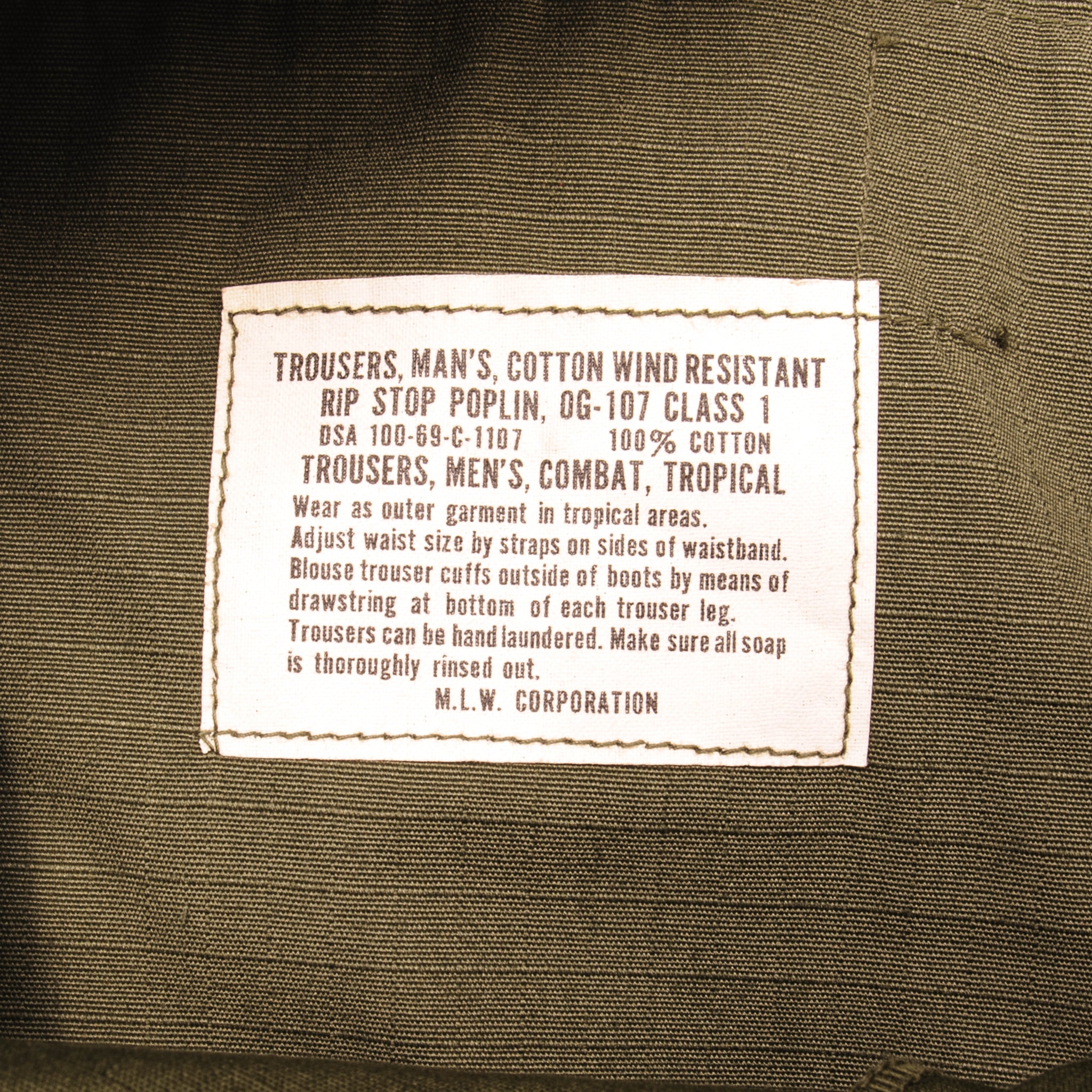 Vintage US Army Tropical Combat Pants 6th Pattern 1969 Vietnam War - Small Regular Deadstock - Military Surplus, Outdoor Adventure, Reenactment, Collectible Gear