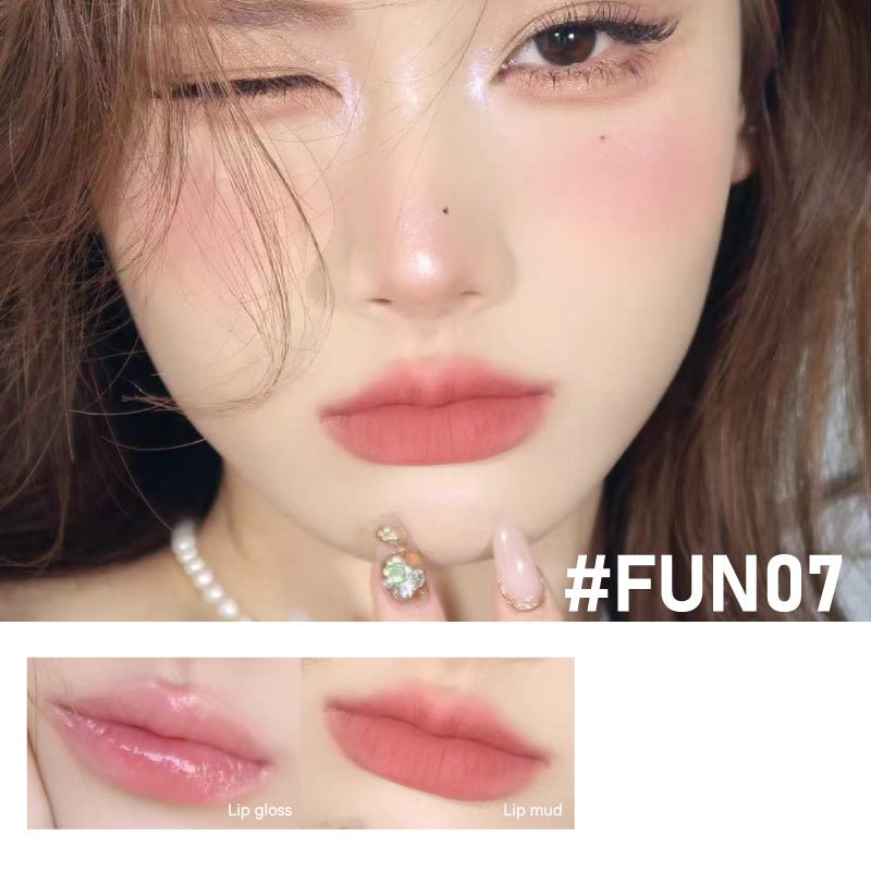 LEEMEMBER Fun Double Ended Lip Gloss - Long Lasting, Non-Sticky Lip Glaze for Day & Night Wear - Perfect for Parties, Dates, and Everyday Makeup Looks